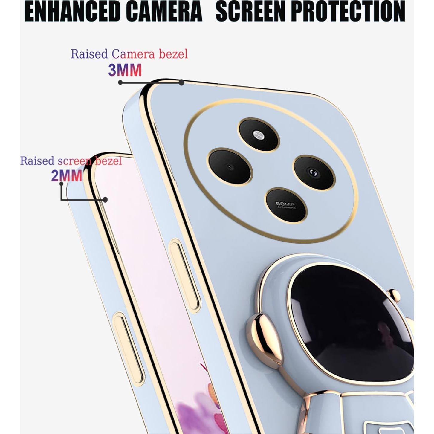 Funda para Vivo X200 con Soporte Oculto Astronauta Azul