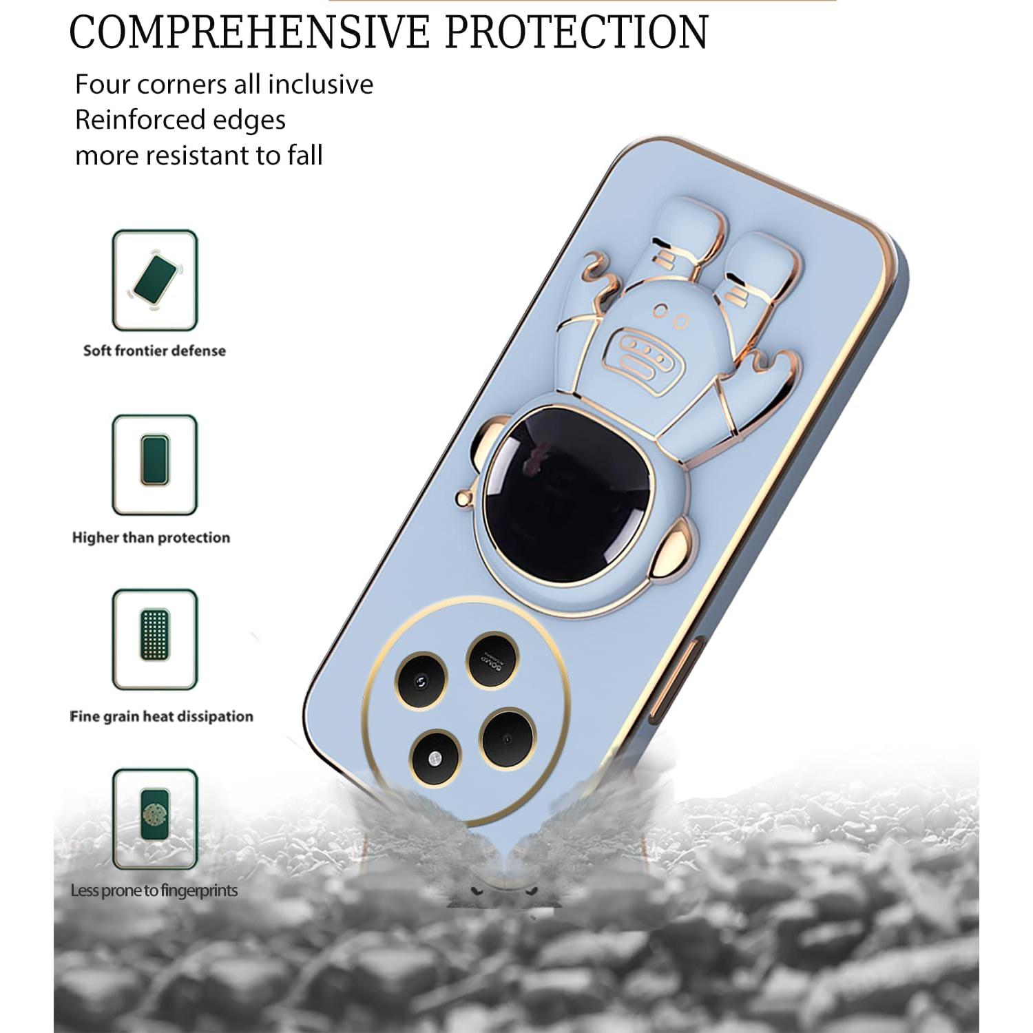 Funda para Vivo X200 con Soporte Oculto Astronauta Azul