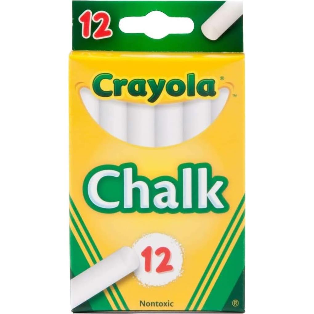 Tiza Blanca Crayola 12 Unidades Paquete de 3
