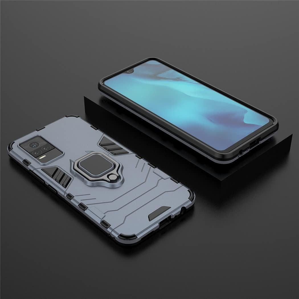 Funda Bumper Doble Capa MaiJin para VIVO Y73/Y21e Azul Marino