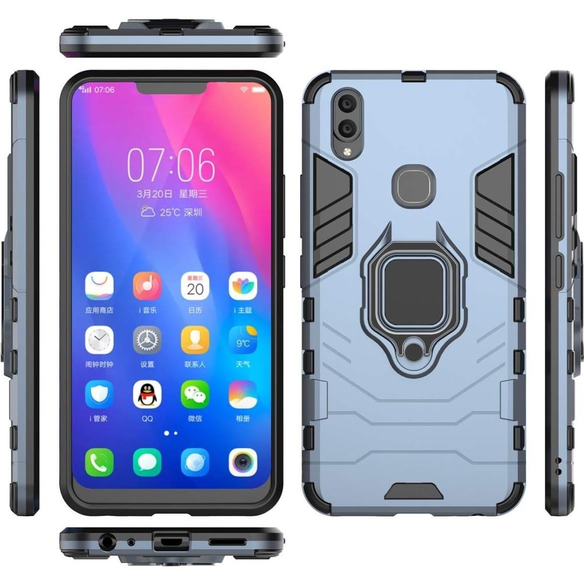 Funda Dura LuluMain para VIVO V9/V9 Youth/Y85 - Azul Marino