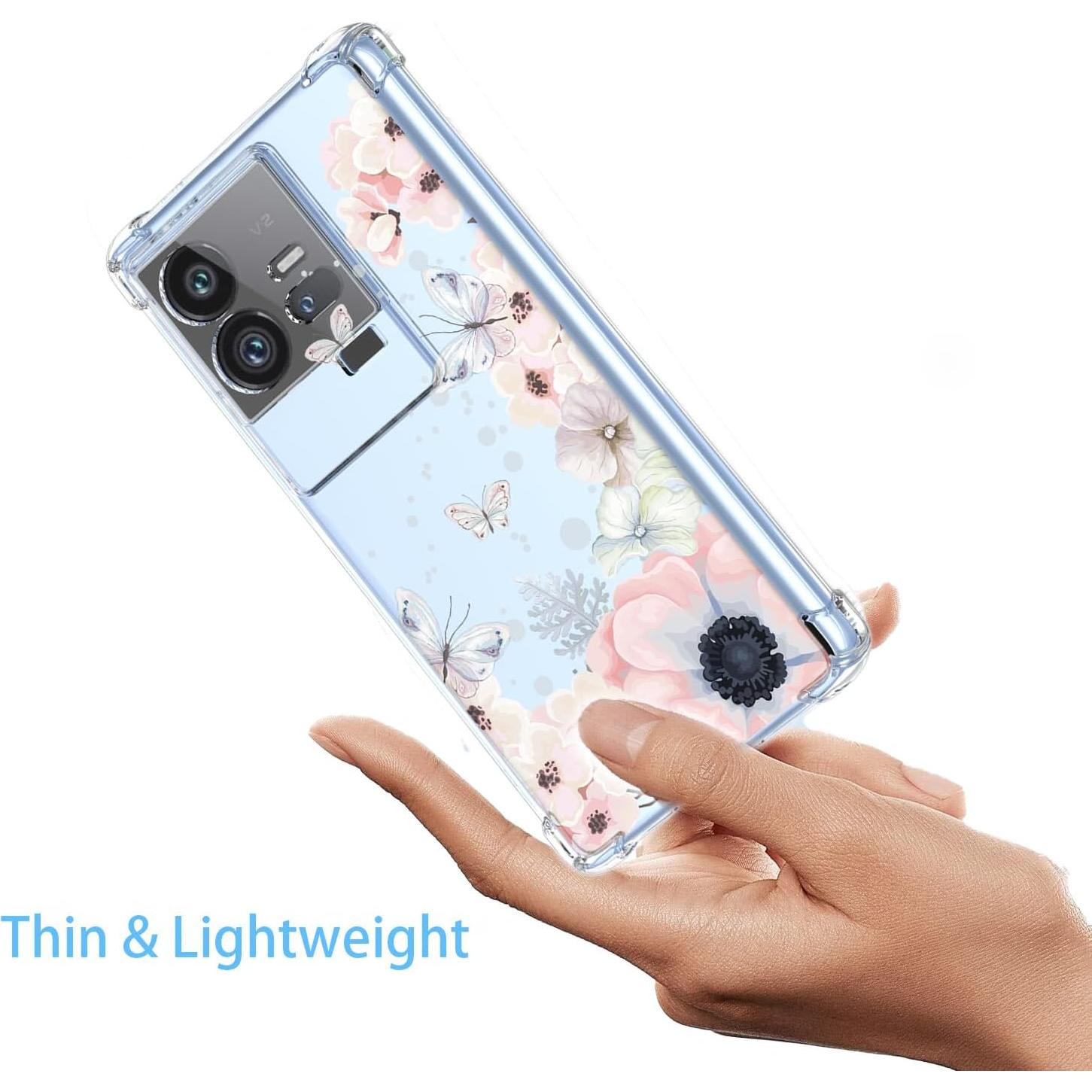 Funda Protectora Vivo IQOO 11/11S Floral Rosa Antigolpes