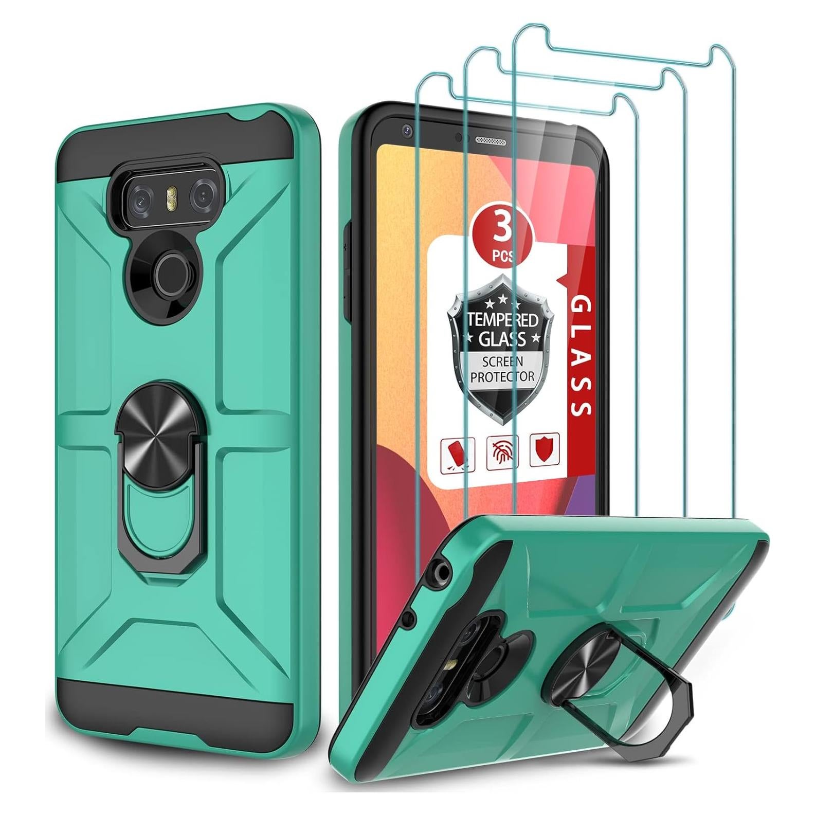 Funda para LG G6 Gamemi con 3 Protectores de Pantalla Templado