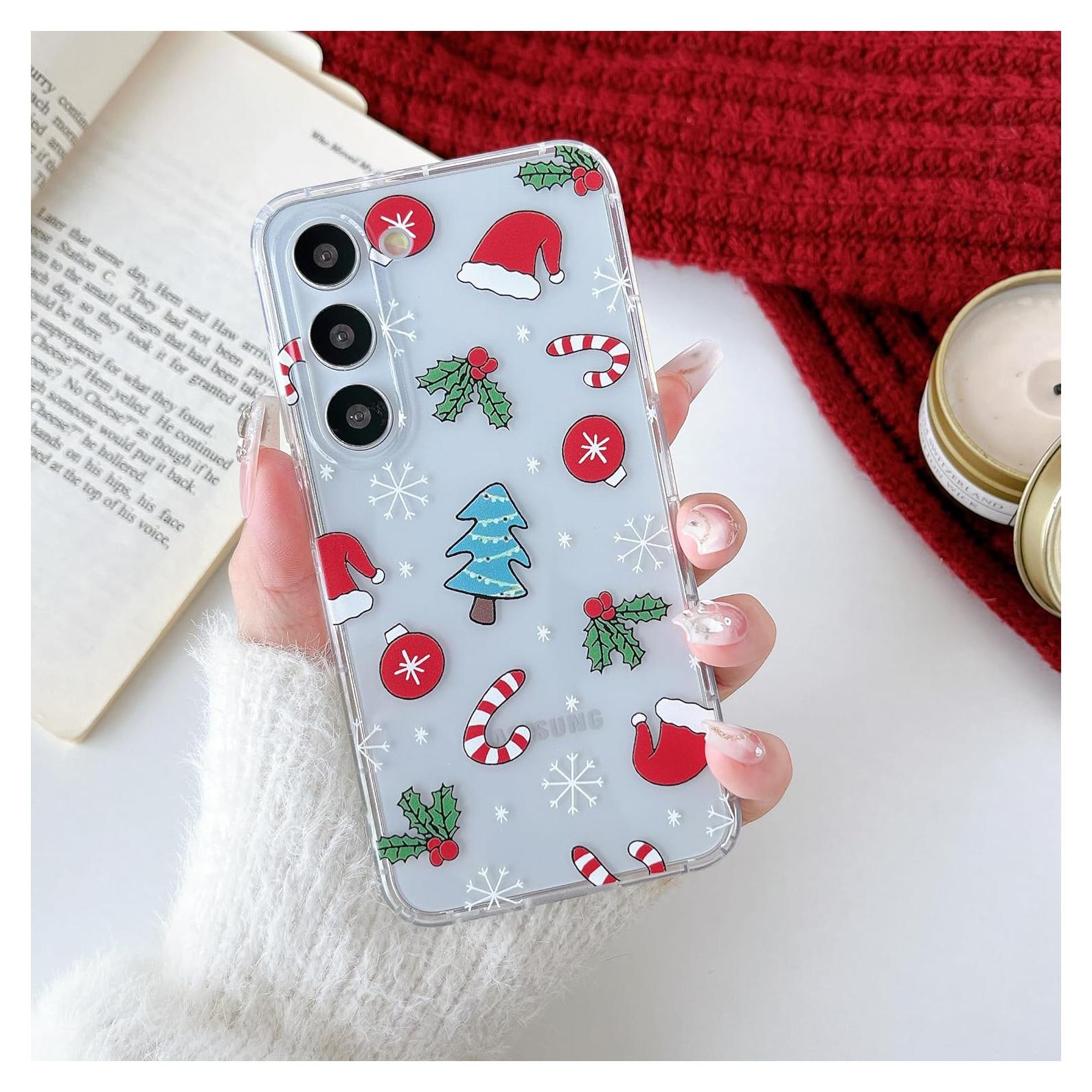 Funda Navideña Transparente RALEAVO para Samsung Galaxy S24