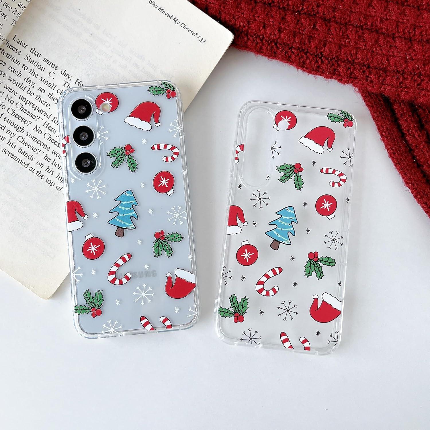 Funda Navideña Transparente RALEAVO para Samsung Galaxy S24