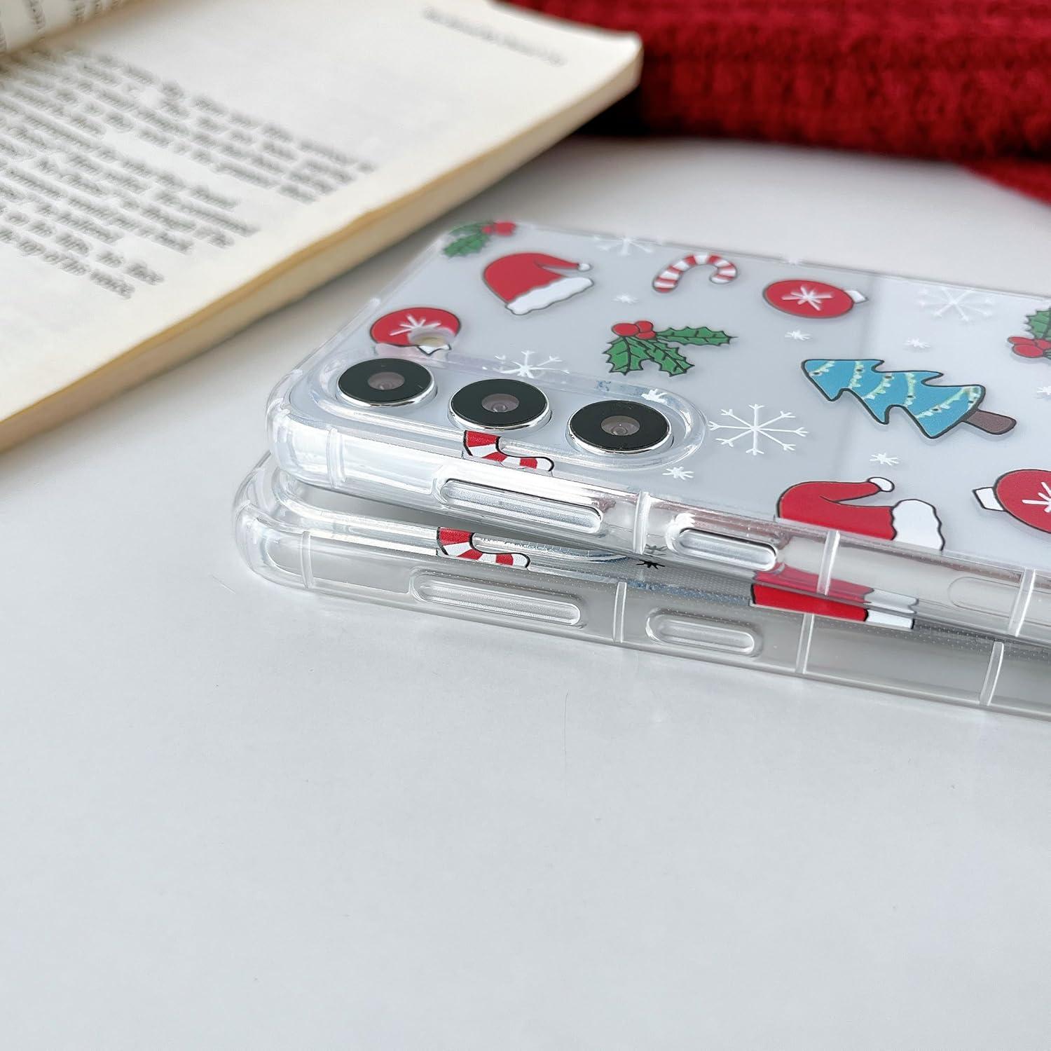 Funda Navideña Transparente RALEAVO para Samsung Galaxy S24
