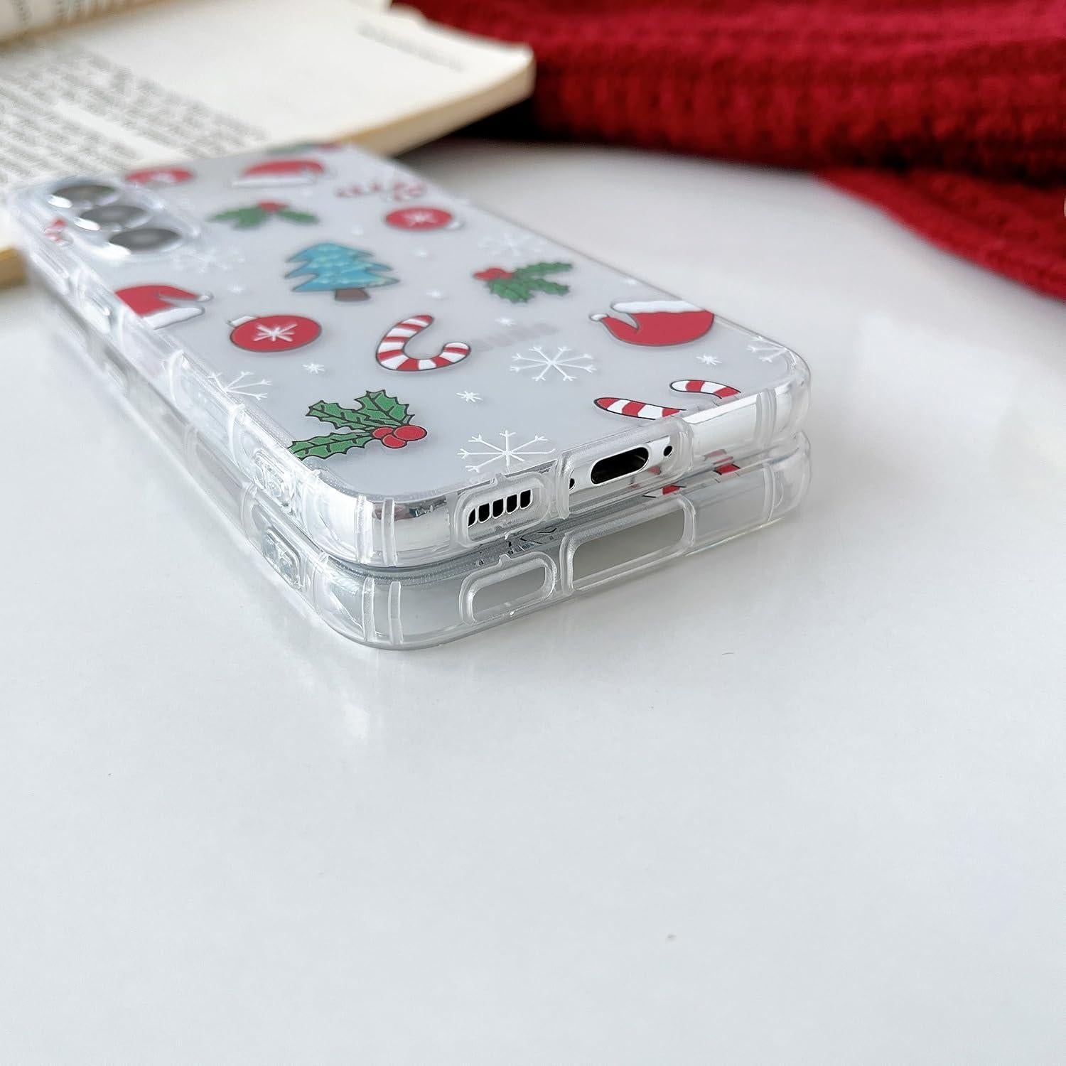 Funda Navideña Transparente RALEAVO para Samsung Galaxy S24