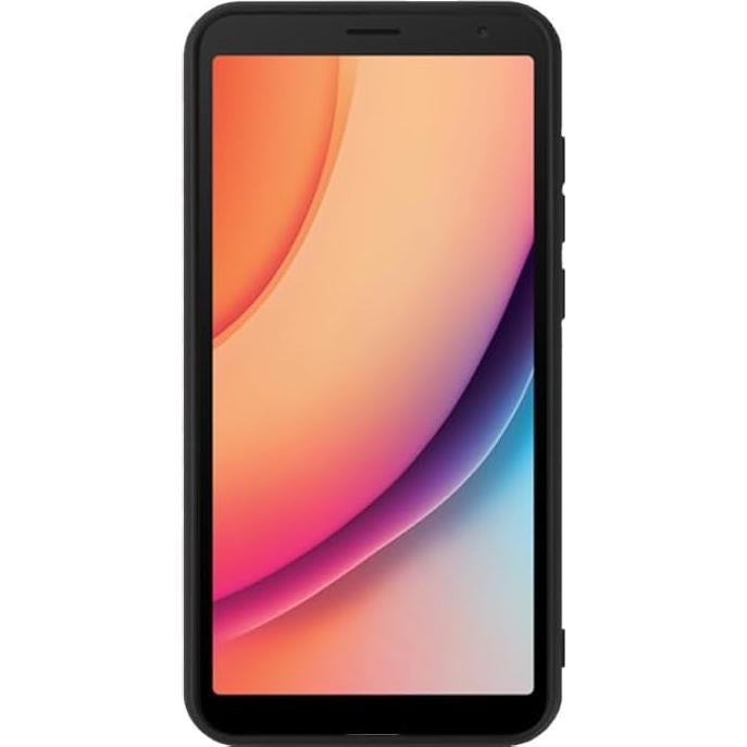 Funda delgada TCL K11 T432W con soporte anillo geométrico roja