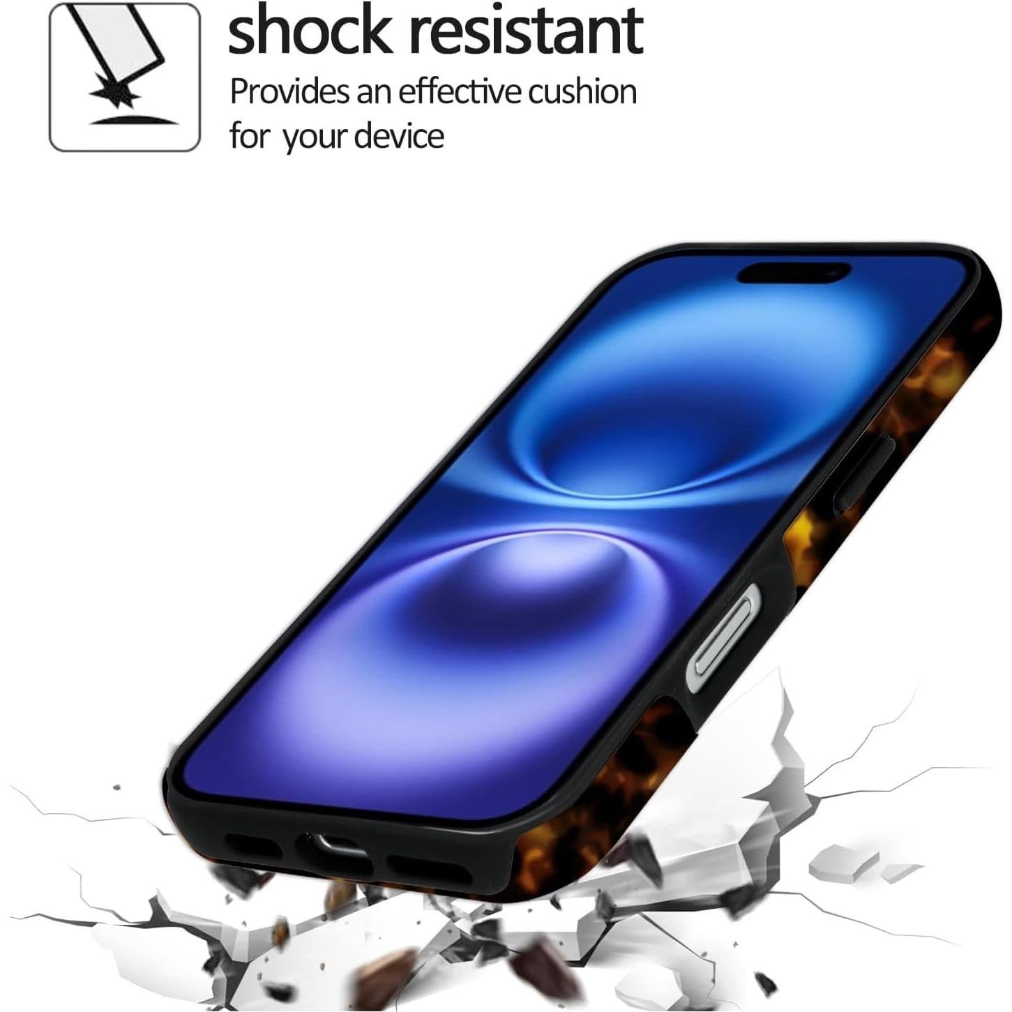 Funda iPhone 16 6.1" Fanlecc Tortuga Dura + Silicona 2 Capas