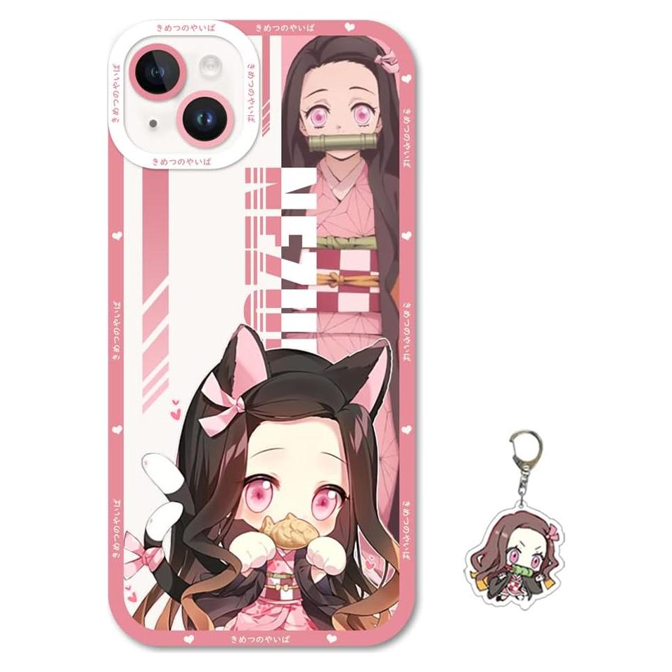 Funda para iPhone 15/14/13/12/11/XS Nezuko Slayer TPU