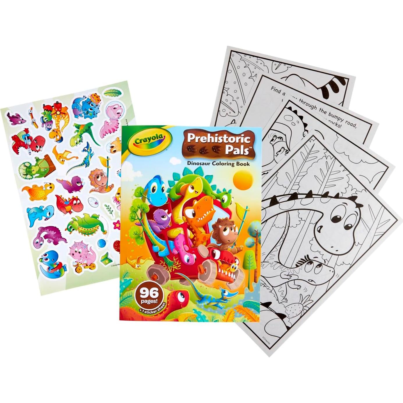 Libro para Colorear Crayola Dinosaurios 96 Páginas Niños