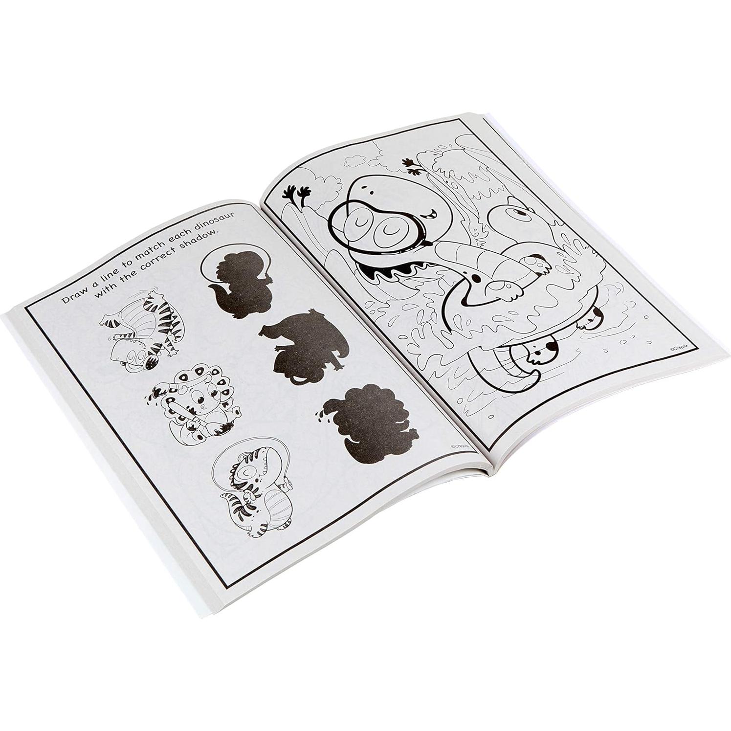 Libro para Colorear Crayola Dinosaurios 96 Páginas Niños