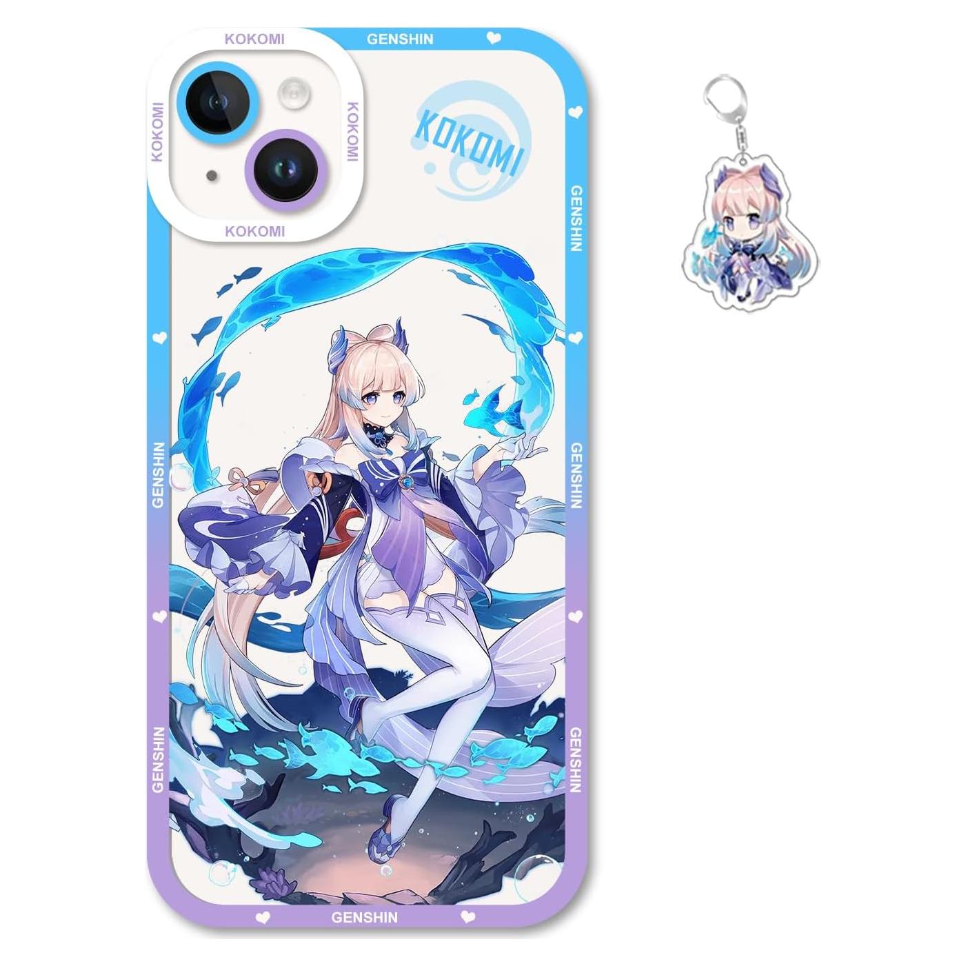Funda de teléfono Genshin Impact SodaMeow Kokomi-2 para iPhone 13
