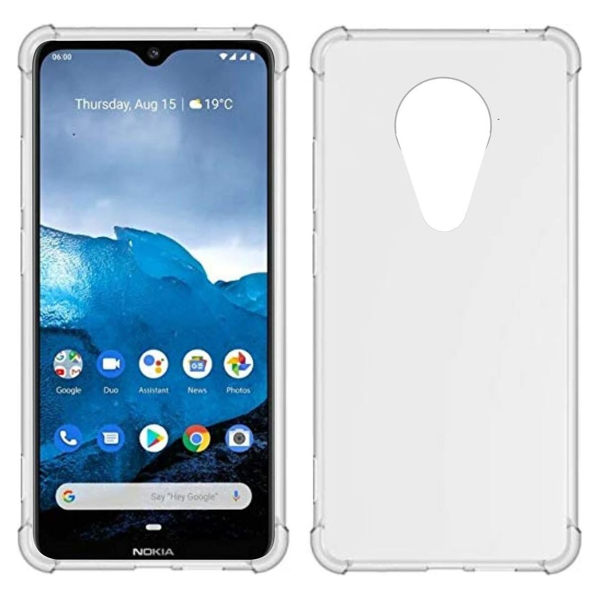 Funda TPU Transparente USTIYA para Nokia 6.2 / 7.2 Gruesa