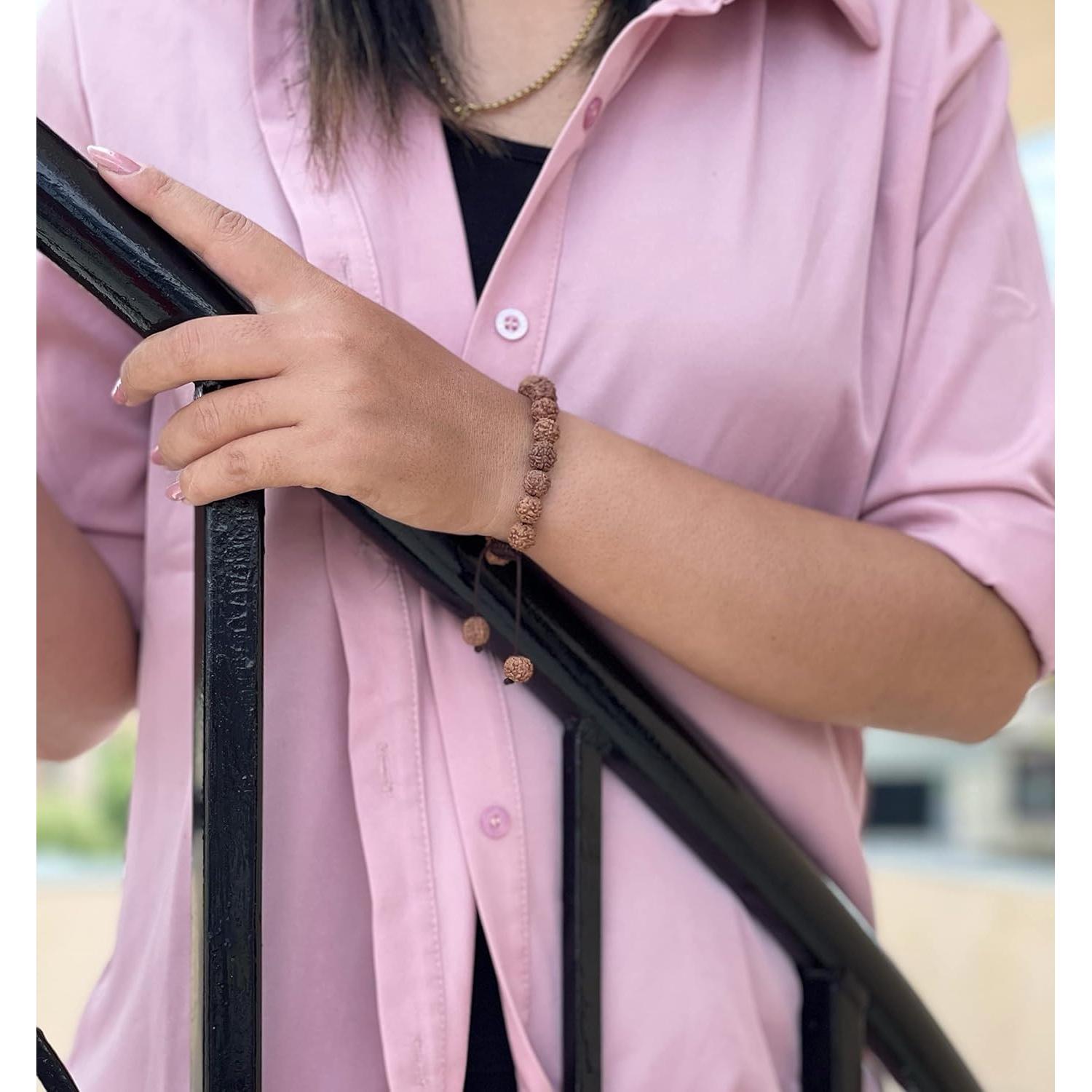 Mala de Rudraksha para Meditación Manos de Tíbet 21 Cuentas