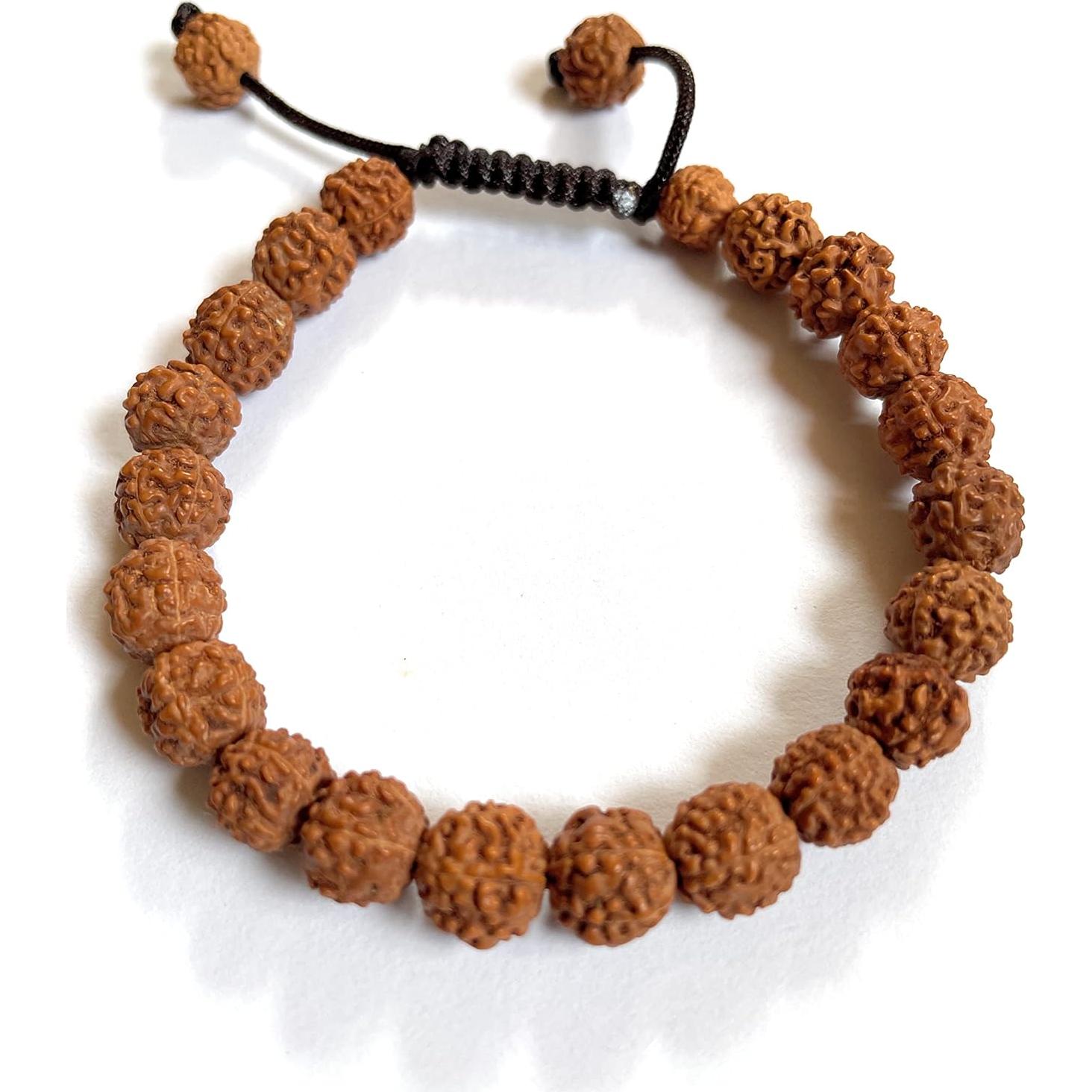 Mala de Rudraksha para Meditación Manos de Tíbet 21 Cuentas
