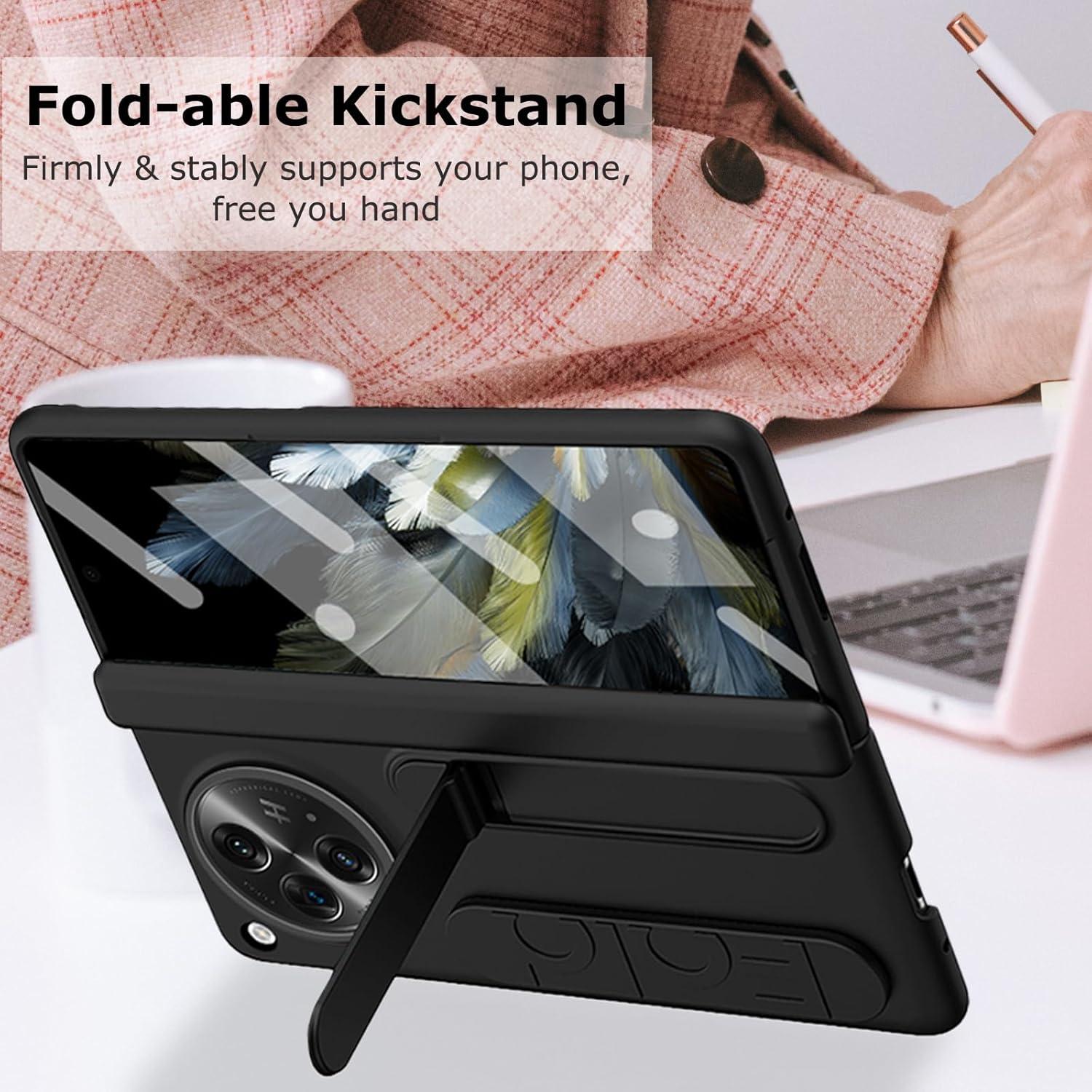 Funda para OnePlus Open YQODSZ con Correa y Stylus Negro