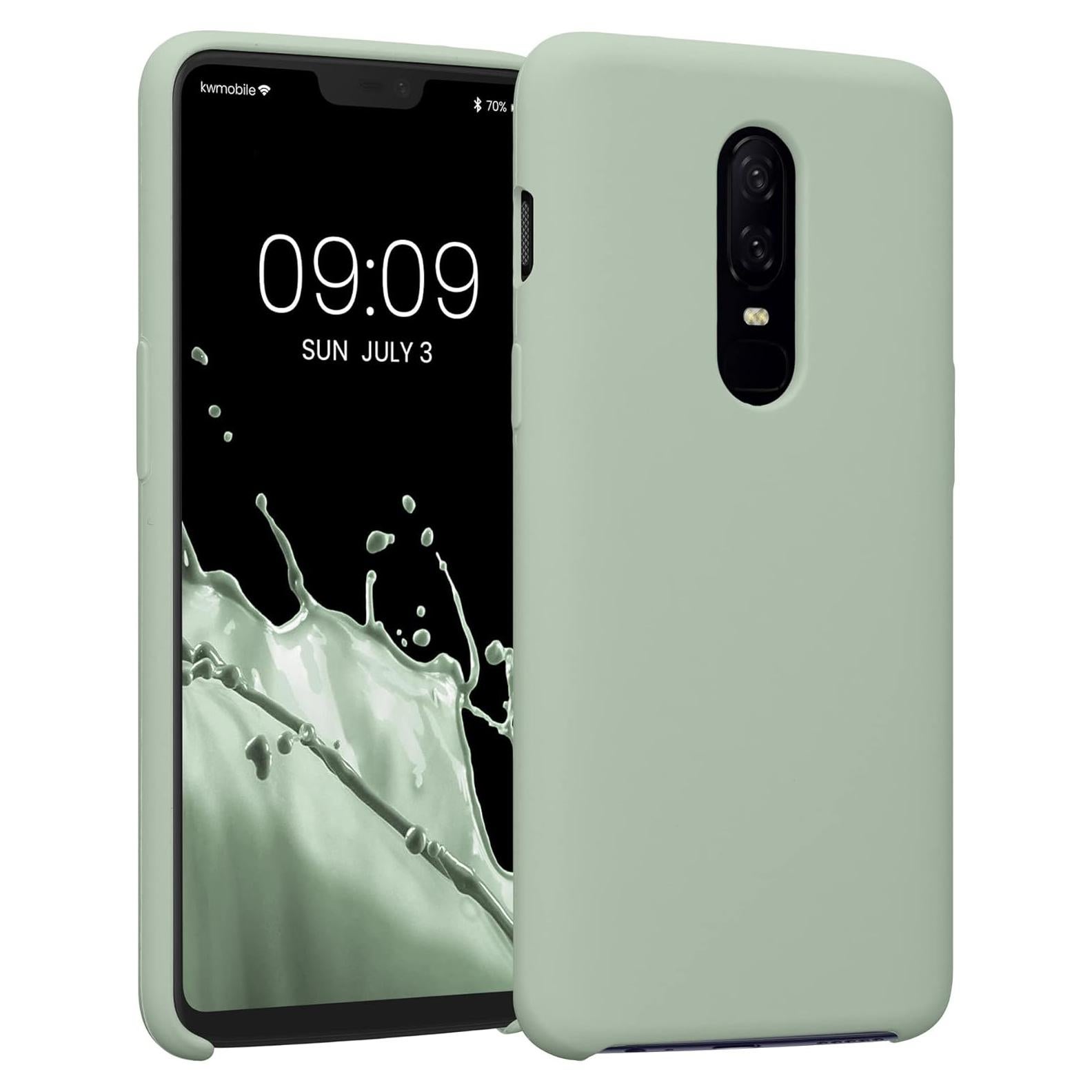 Funda de Silicona TPU KW-Commerce para OnePlus 6 - Verde Gris