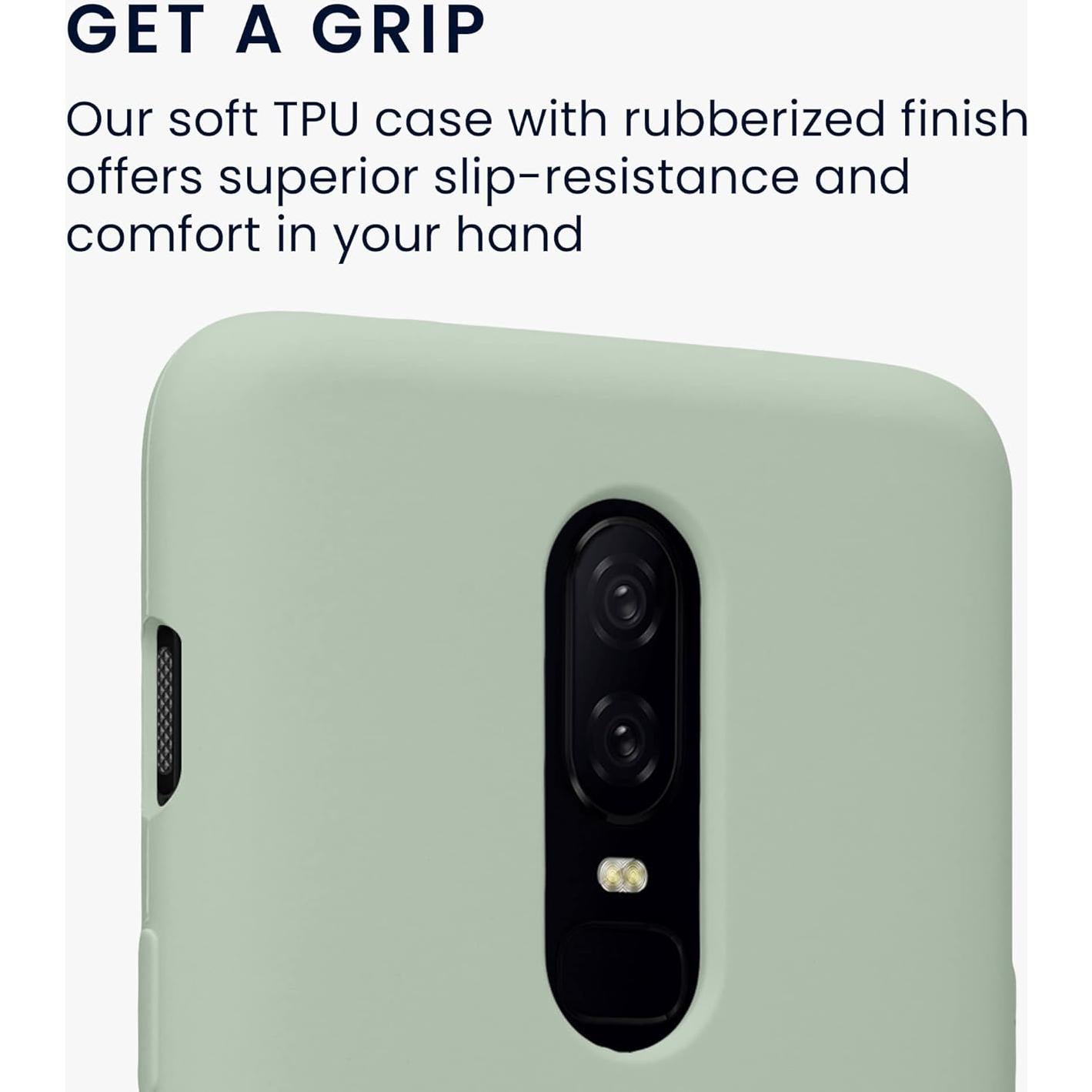 Funda de Silicona TPU KW-Commerce para OnePlus 6 - Verde Gris