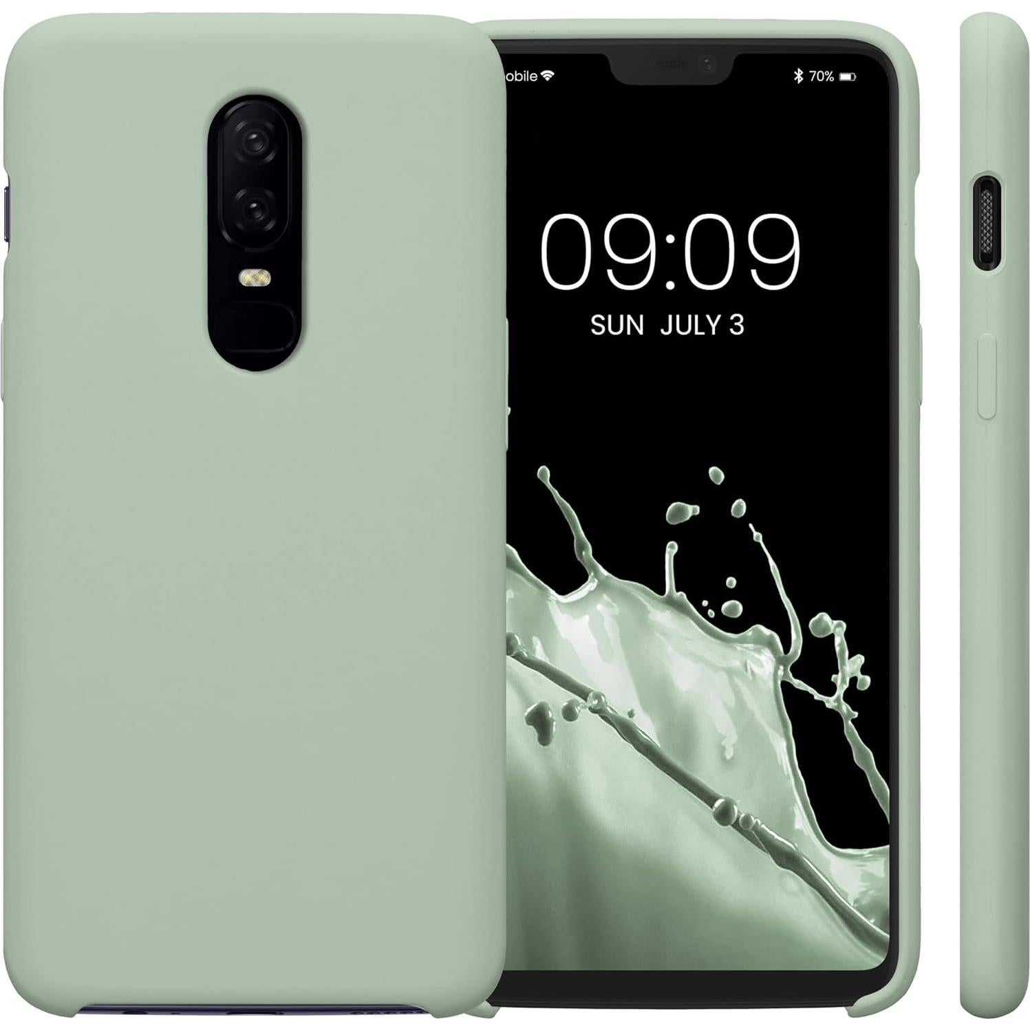 Funda de Silicona TPU KW-Commerce para OnePlus 6 - Verde Gris