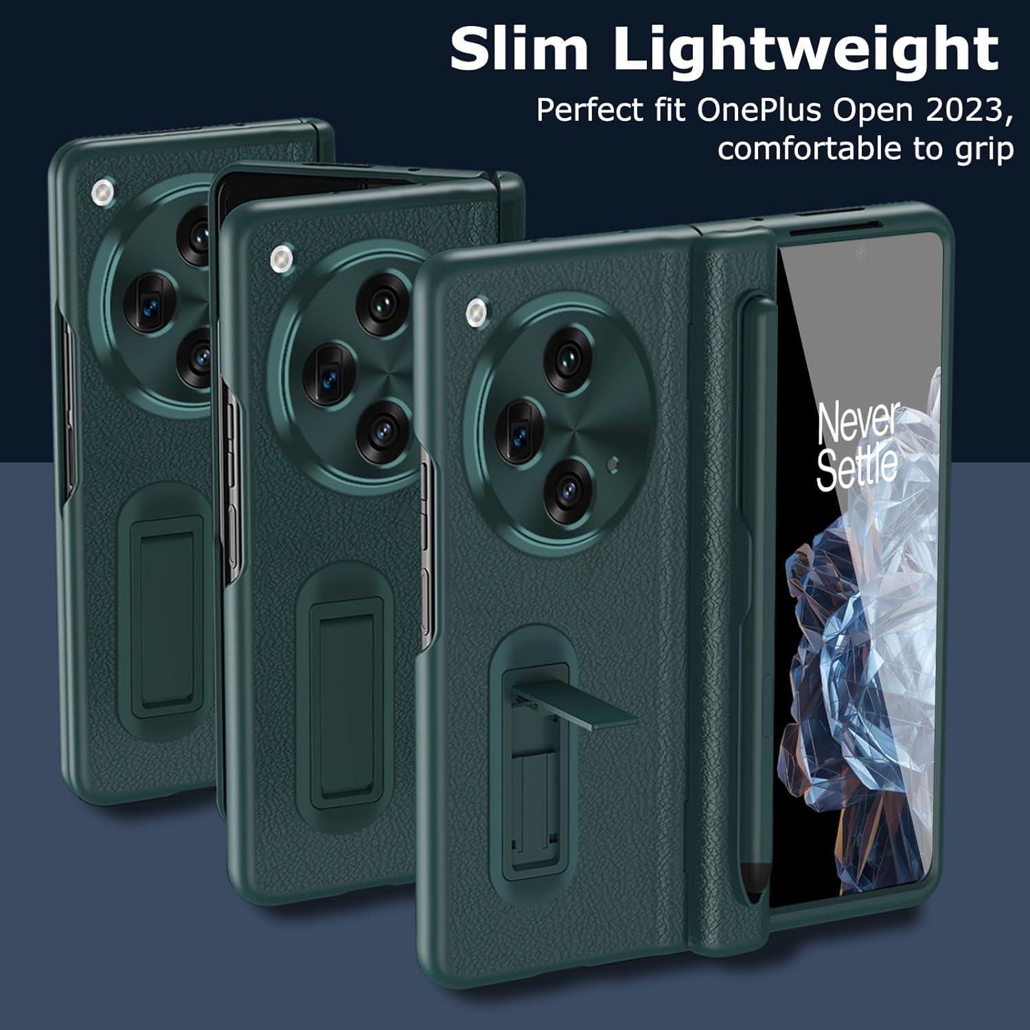 Funda de Lujo para OnePlus Open 2023 con Estilógrafo Azul