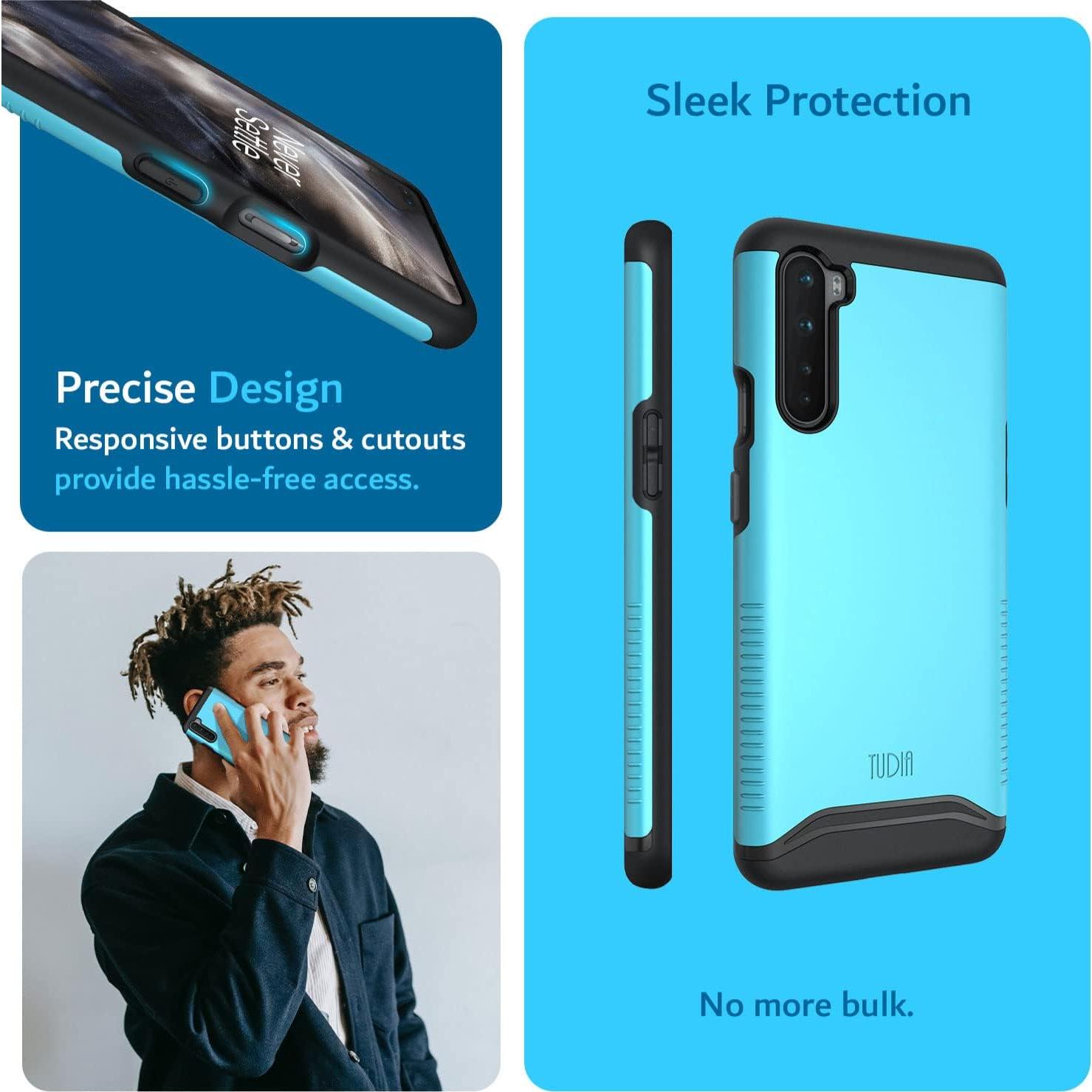 Funda protectora TUDIA DualShield para OnePlus Nord - Azul