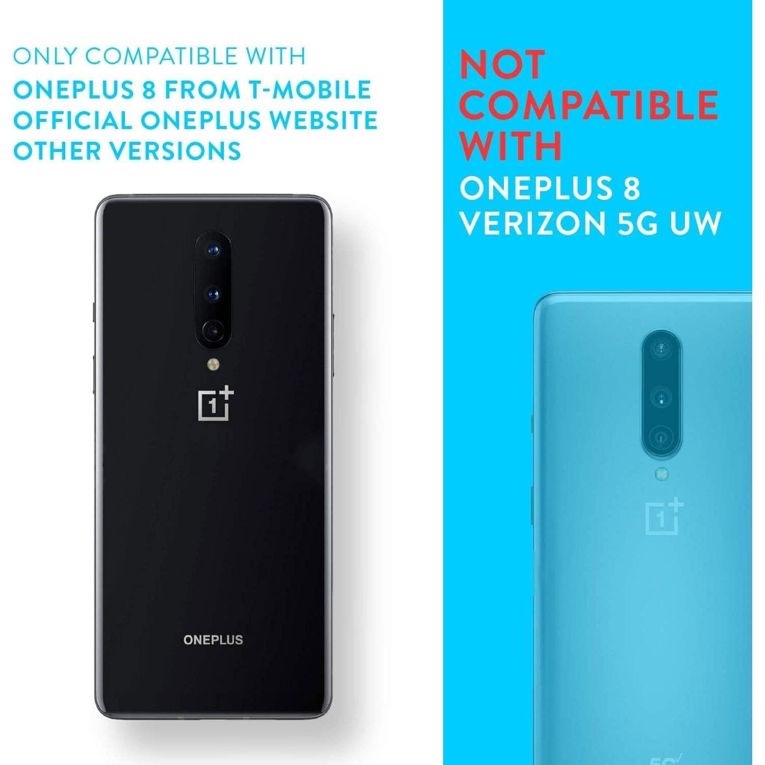 Funda TUDIA para OnePlus 8 5G - Grado Militar Doble Capa Negra