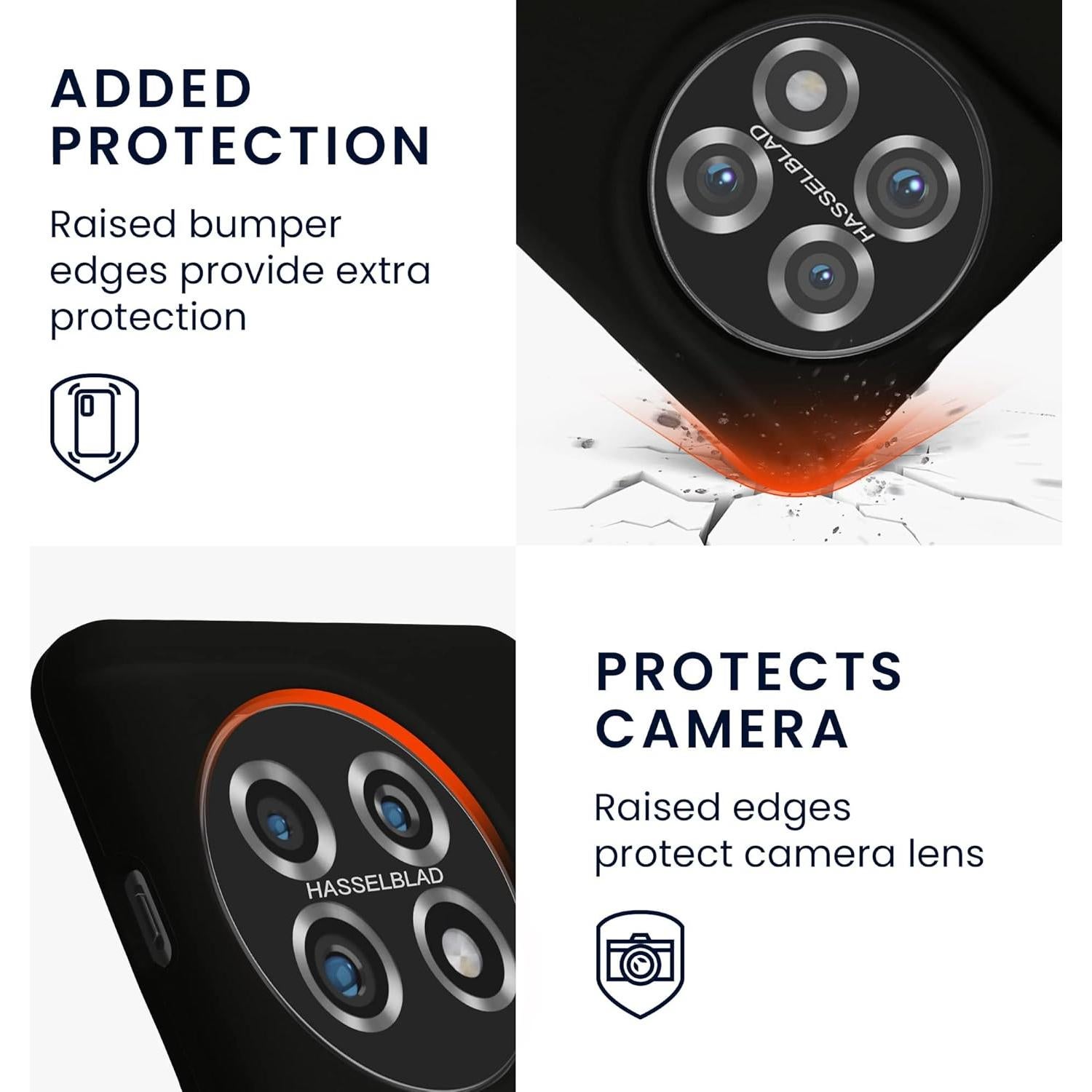 Funda de Silicona TPU KW-Mobile para OnePlus 11 - Negro