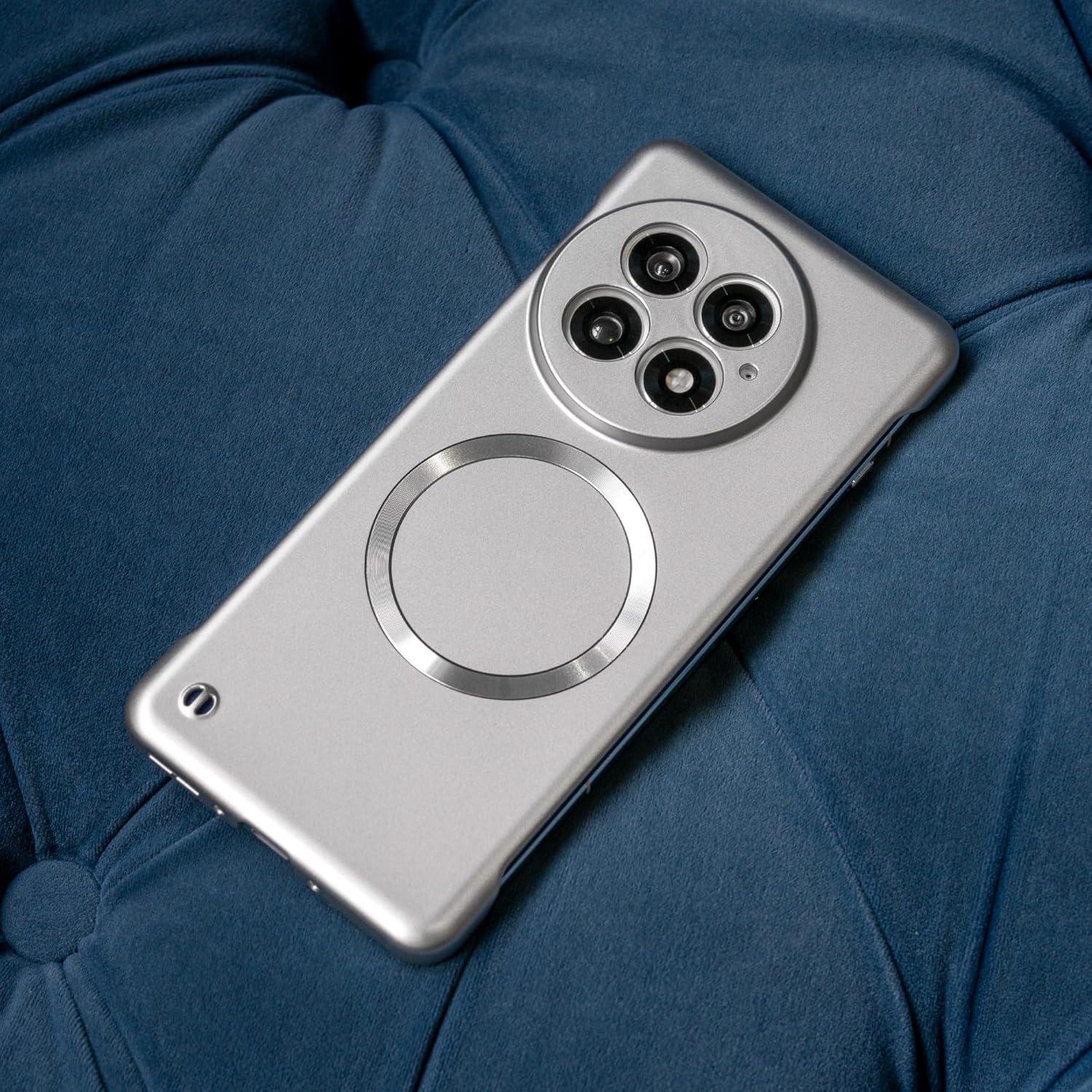 Funda Protectora Magnética OnePlus 13 - PC Delgada Plata