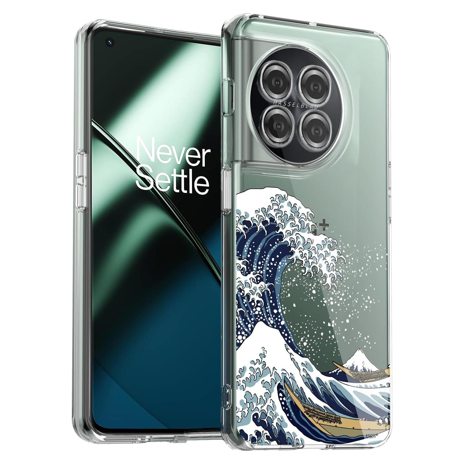 Funda Unov TPU Transparente para OnePlus 11 5G 6.7" Diseño Gran Ola