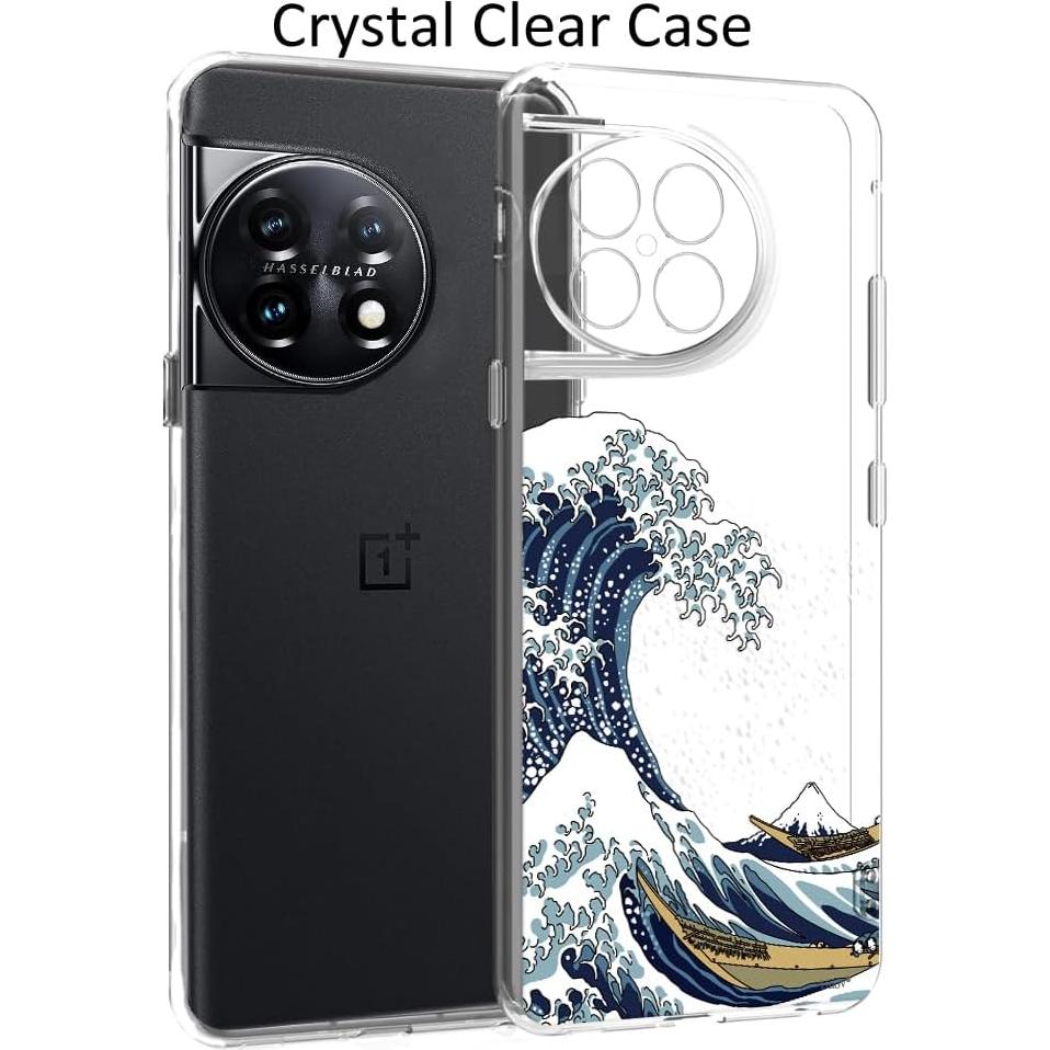 Funda Unov TPU Transparente para OnePlus 11 5G 6.7" Diseño Gran Ola
