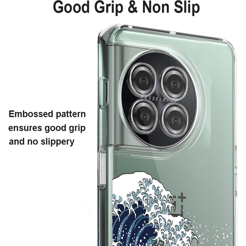 Funda Unov TPU Transparente para OnePlus 11 5G 6.7" Diseño Gran Ola