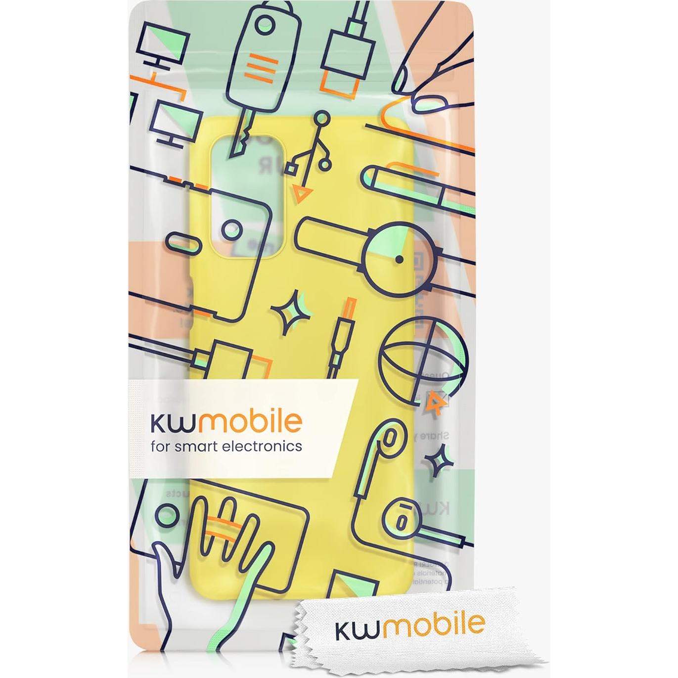 Funda de Silicona TPU KW-Mobile para OnePlus Nord N200 5G Amarillo