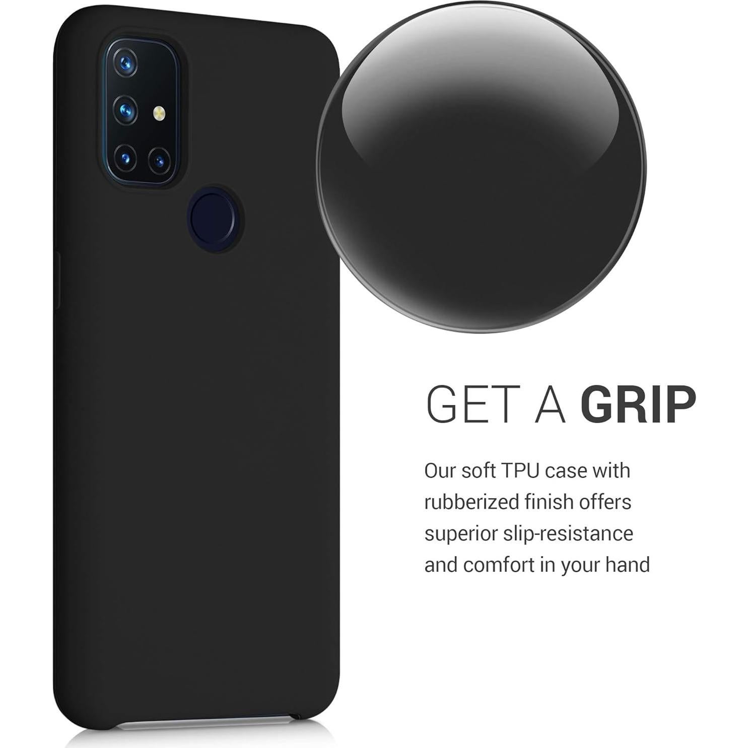 Funda de Silicona TPU KW-Mobile para OnePlus Nord N10 5G - Negro