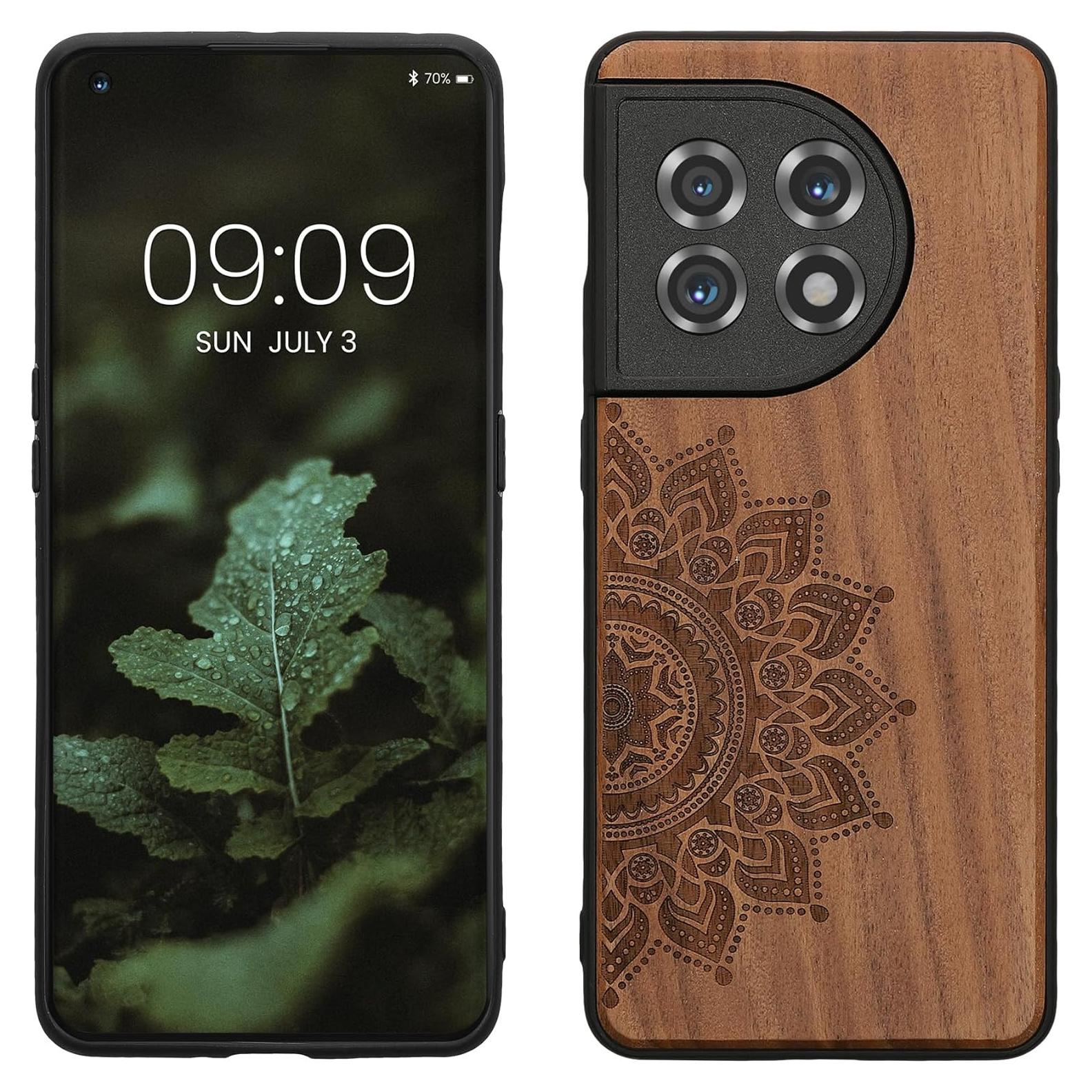 Funda de Madera KW-Commerce para OnePlus 11 - Sol Naciente