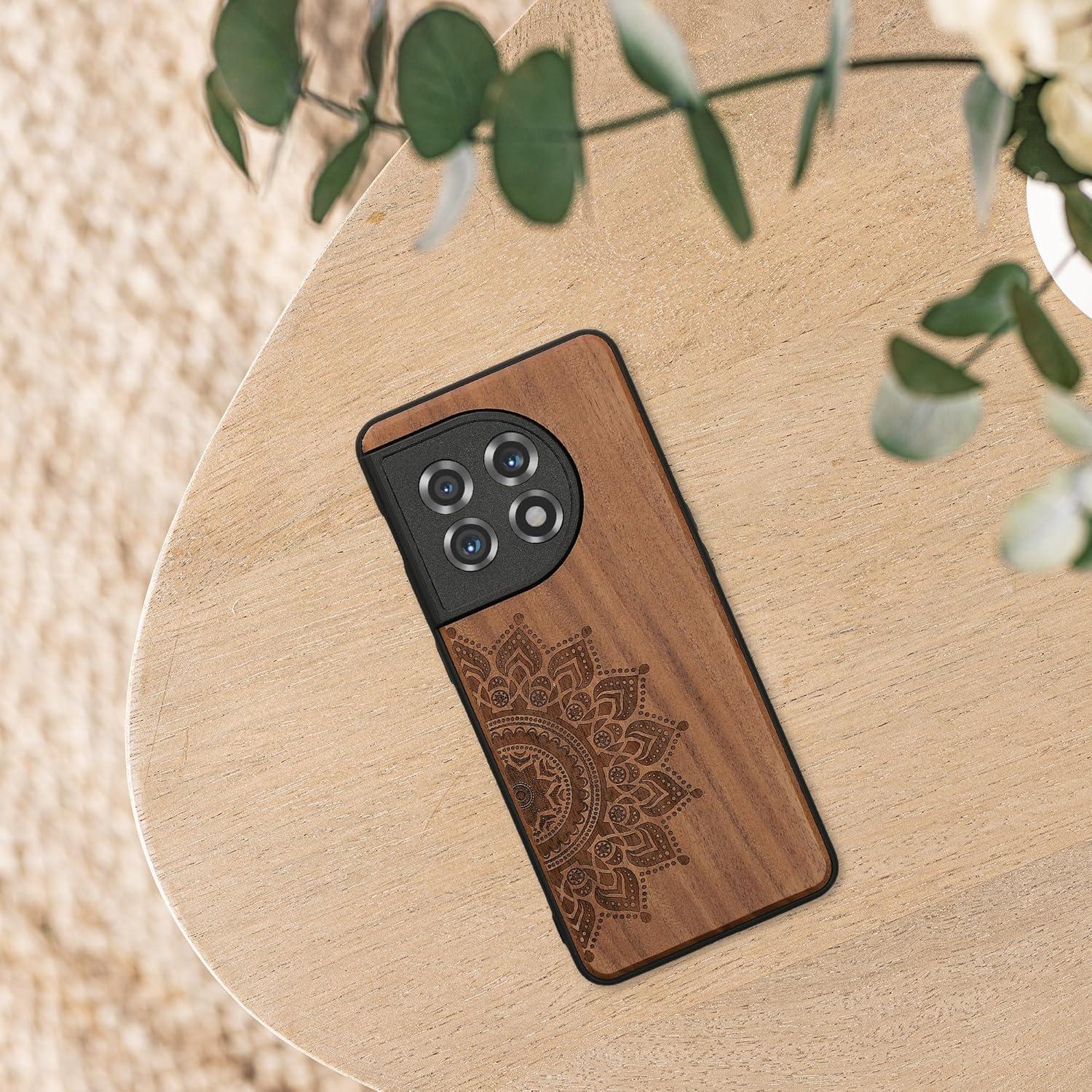 Funda de Madera KW-Commerce para OnePlus 11 - Sol Naciente