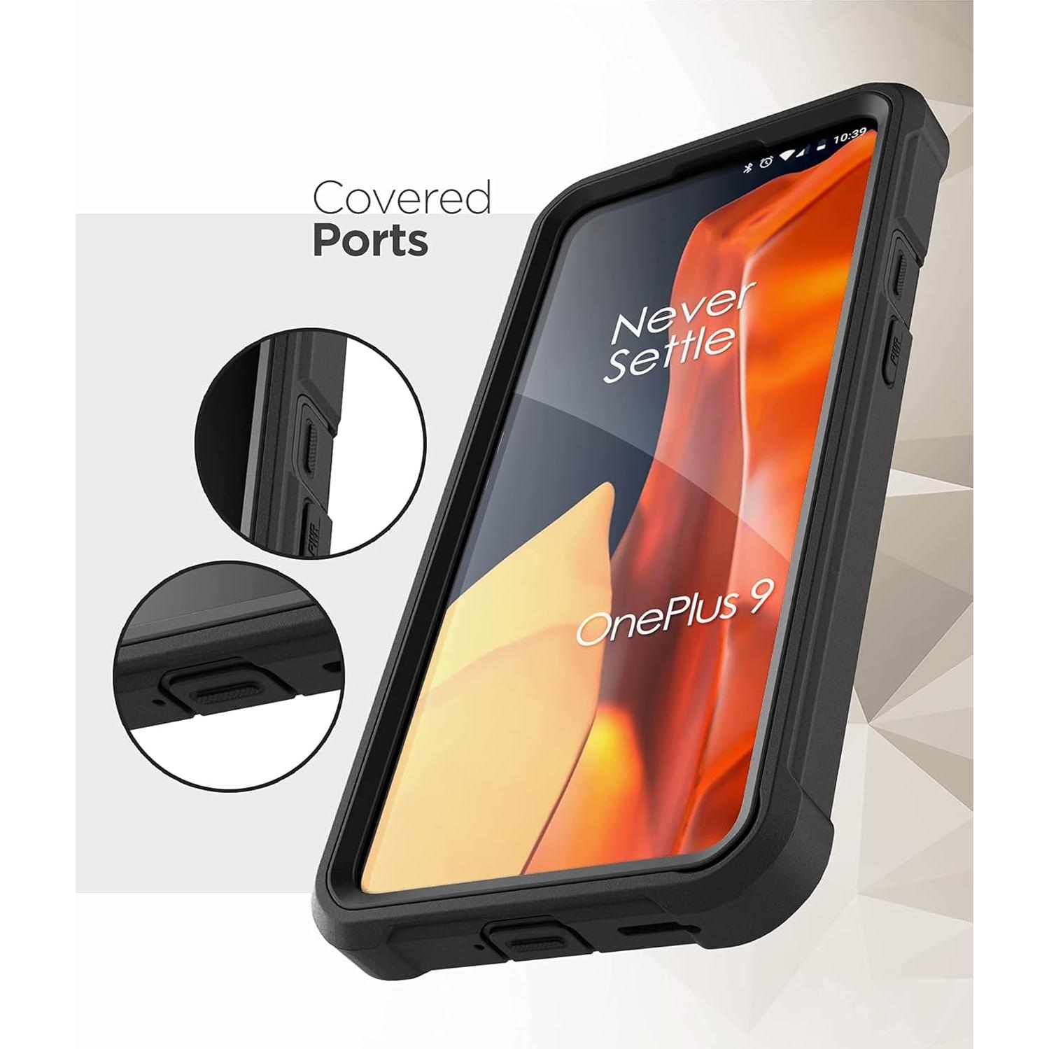 Funda Armadura Falcon Encapsulada para OnePlus 9 con Clip