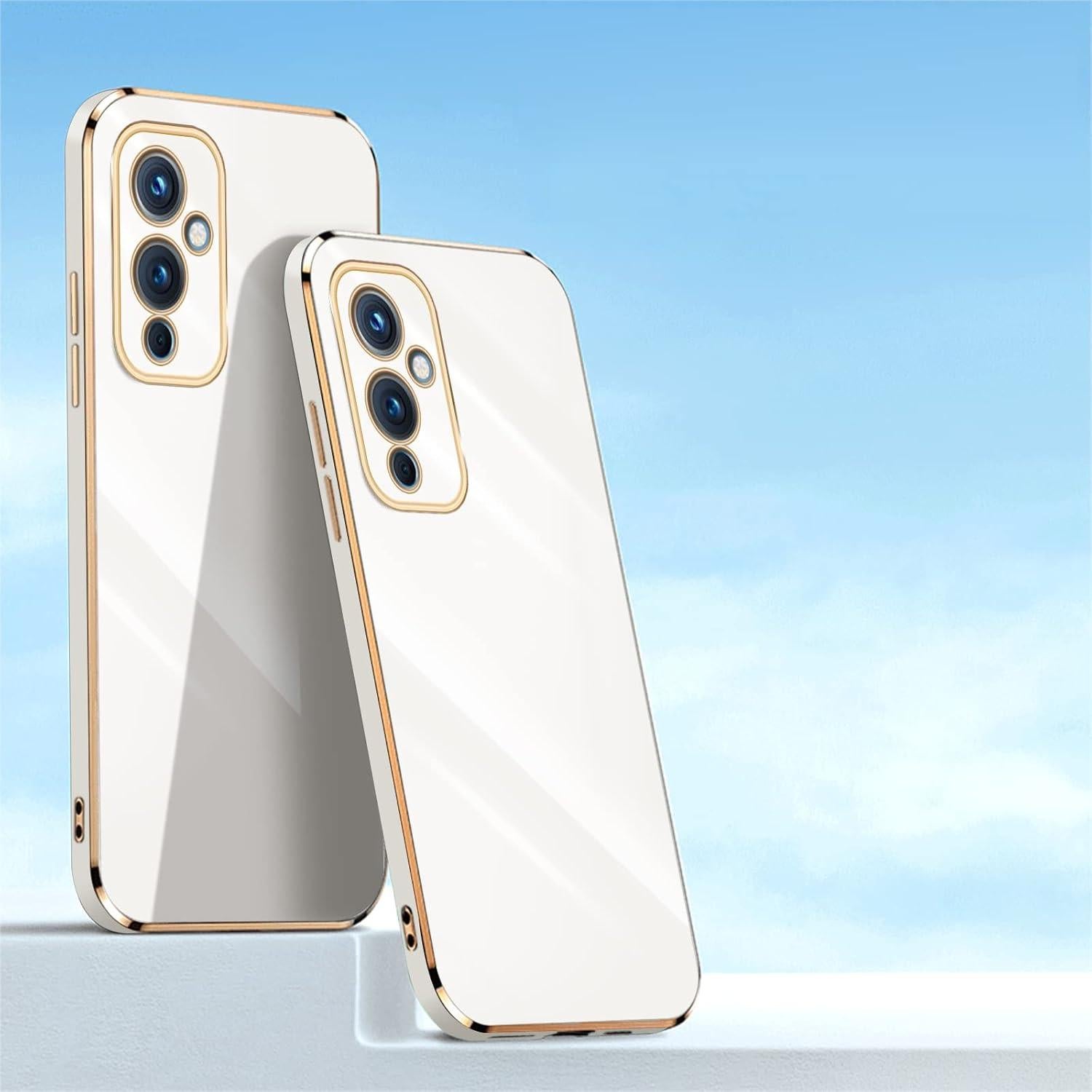 Funda KuDiNi para Oneplus 9 - TPU Blanco, Protección Completa