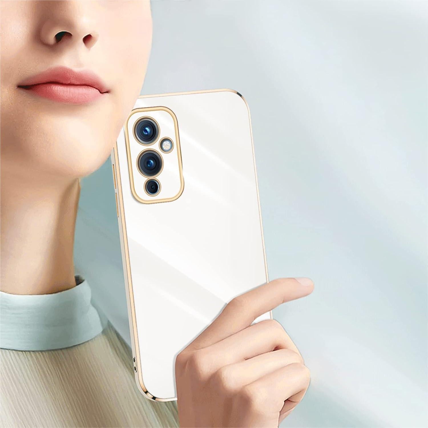 Funda KuDiNi para Oneplus 9 - TPU Blanco, Protección Completa