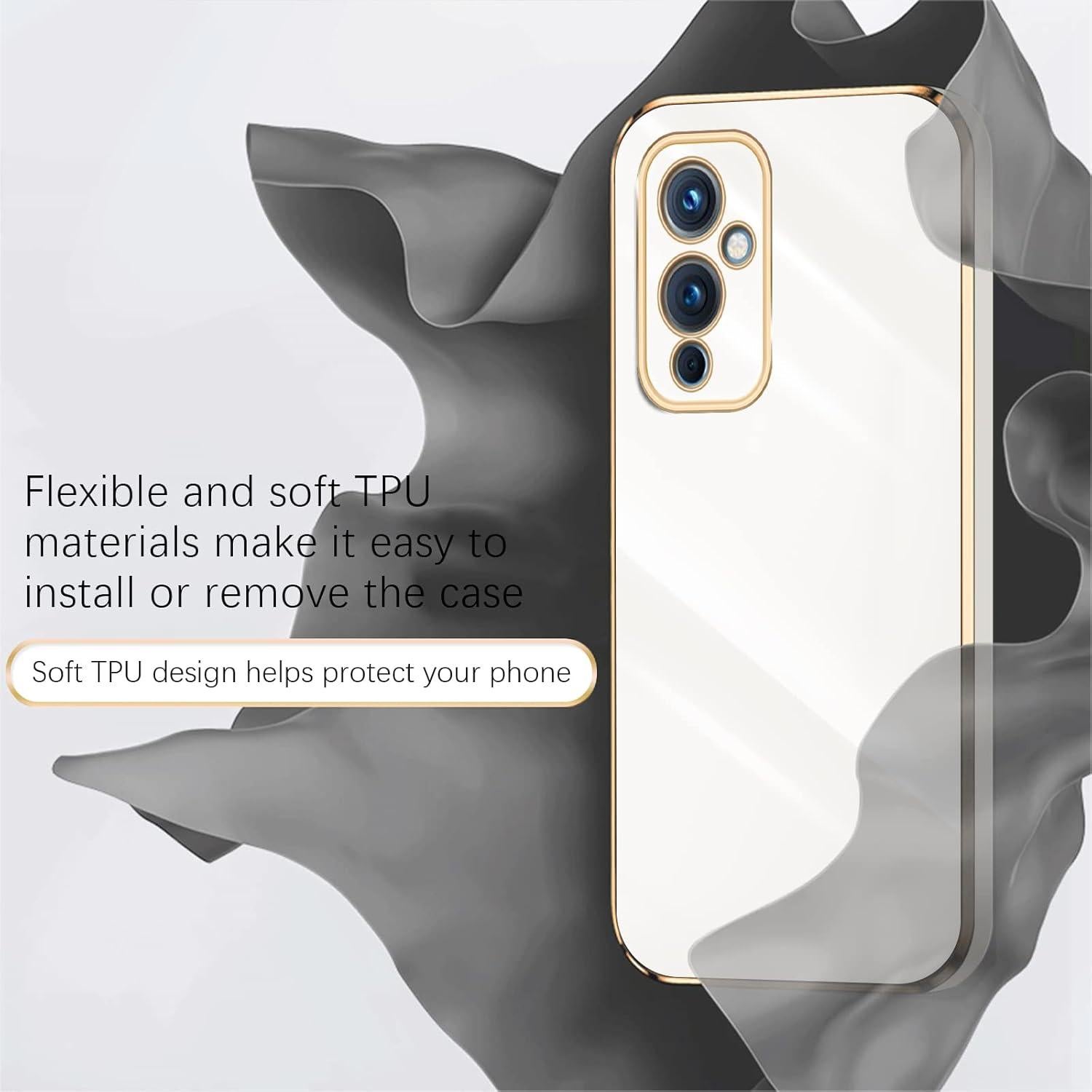 Funda KuDiNi para Oneplus 9 - TPU Blanco, Protección Completa