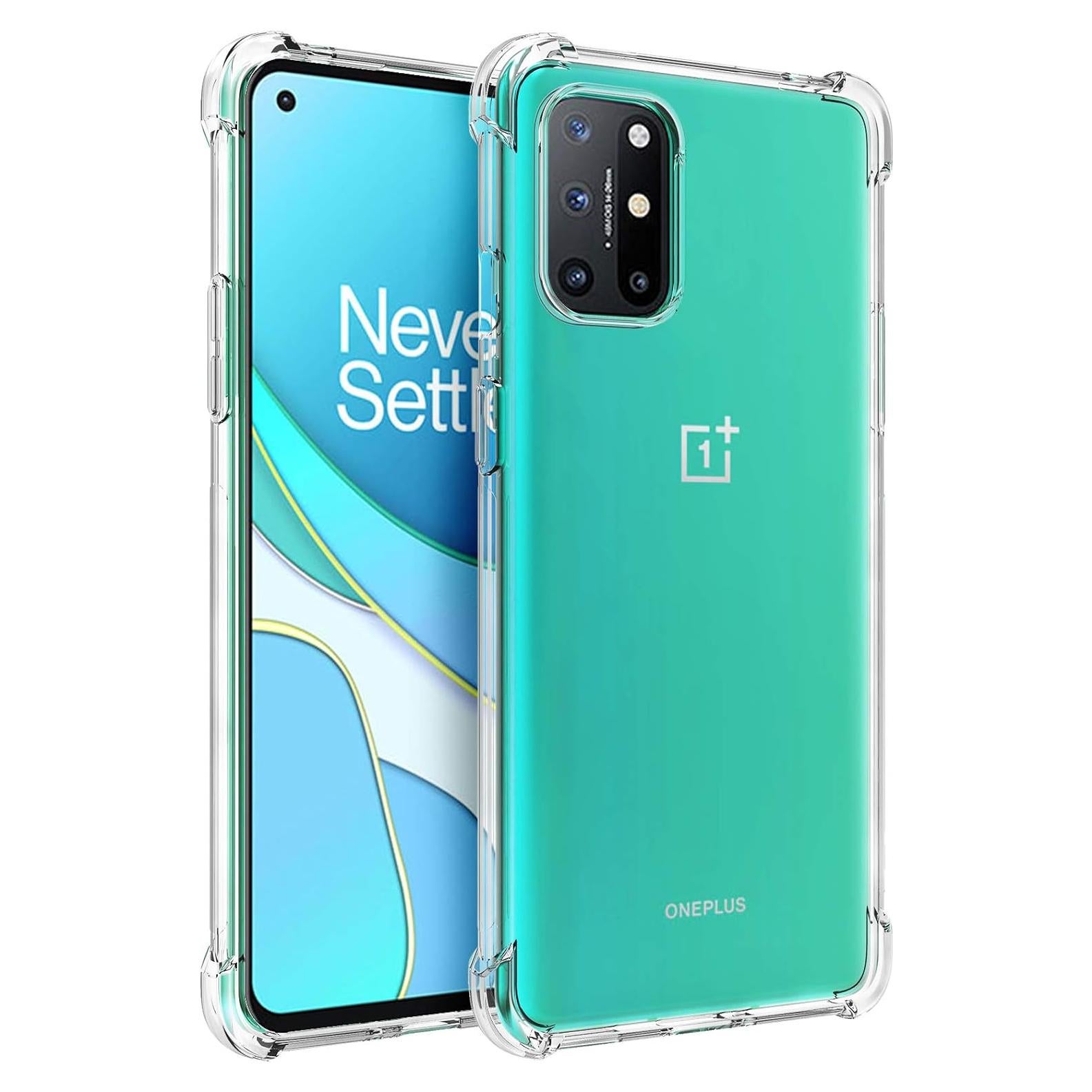 Funda Transparente Osophter para OnePlus 8T y 9R - TPU Absorción de Choques