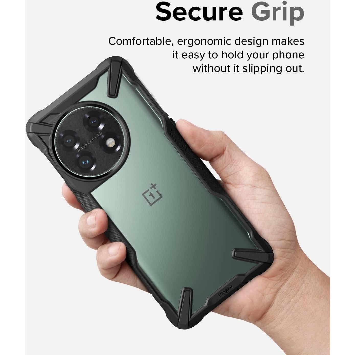 Funda Ringke Fusion-X para OnePlus 11 5G - Protección Avanzada Negra