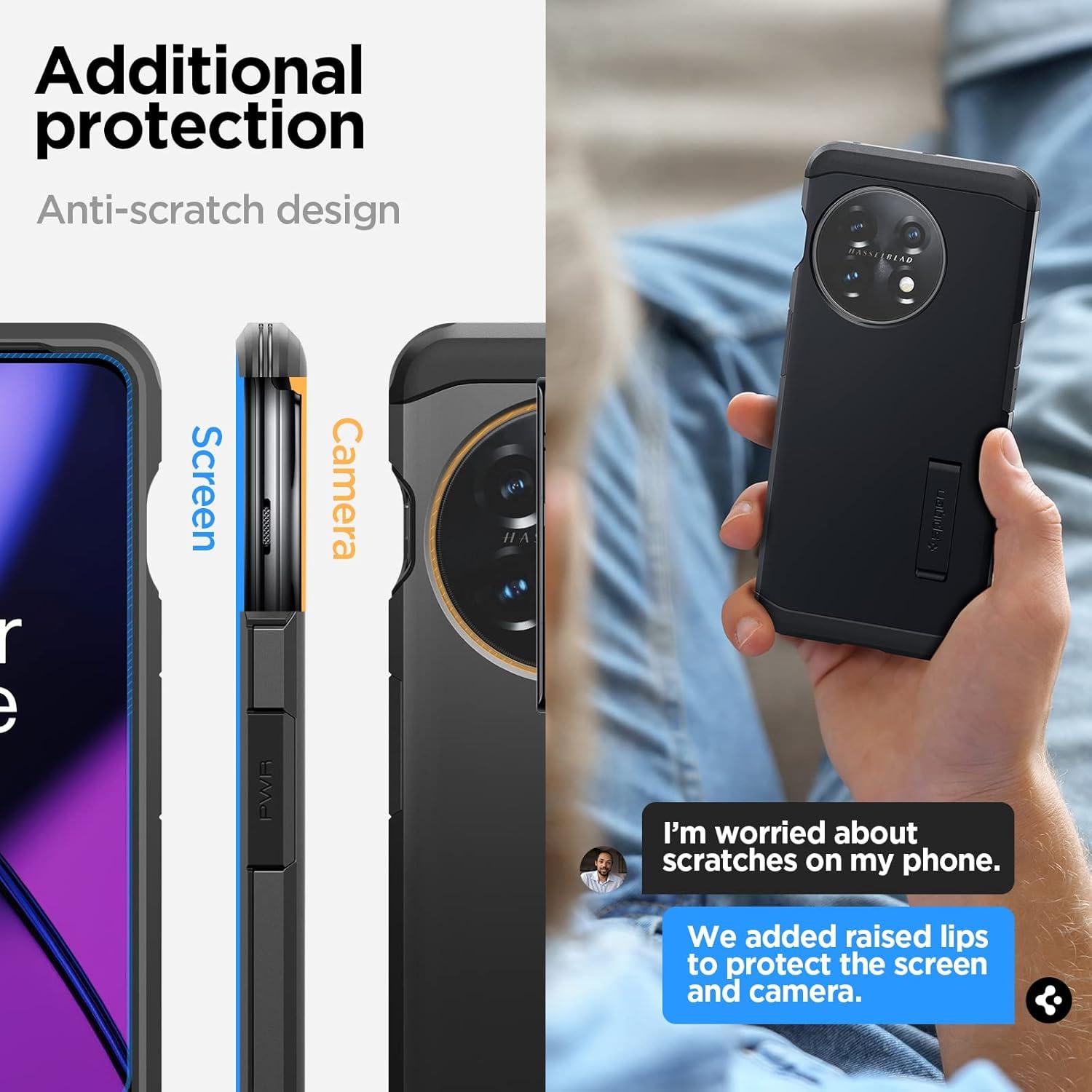 Funda Tough Armor Spigen para OnePlus 11 5G - Negro