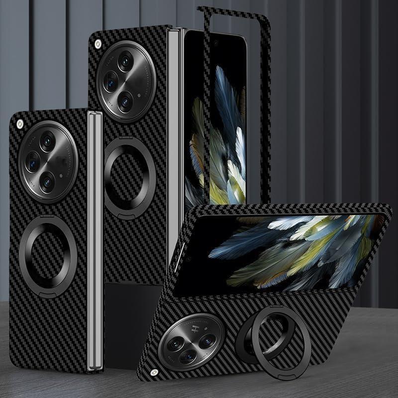 Funda de fibra de carbono para OnePlus Open - Negro y Rojo