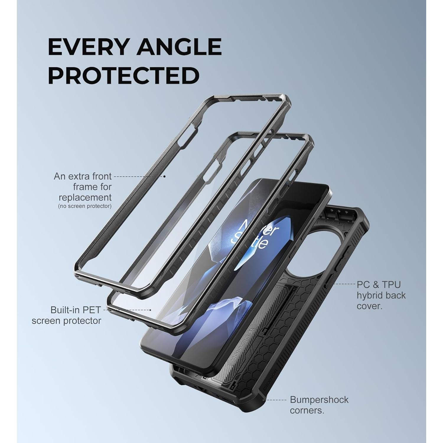 Funda Dexnor para OnePlus 13 5G con Protector y Soporte