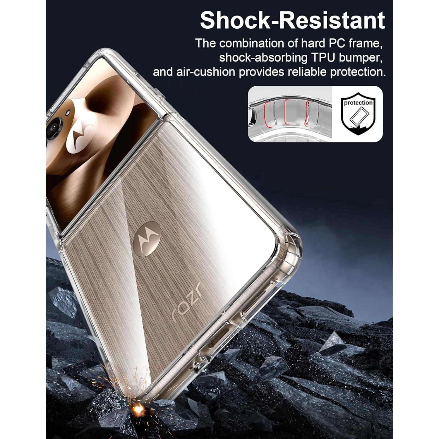 Funda Dura Transparente para Motorola Razr Ultra 2025 - TPU