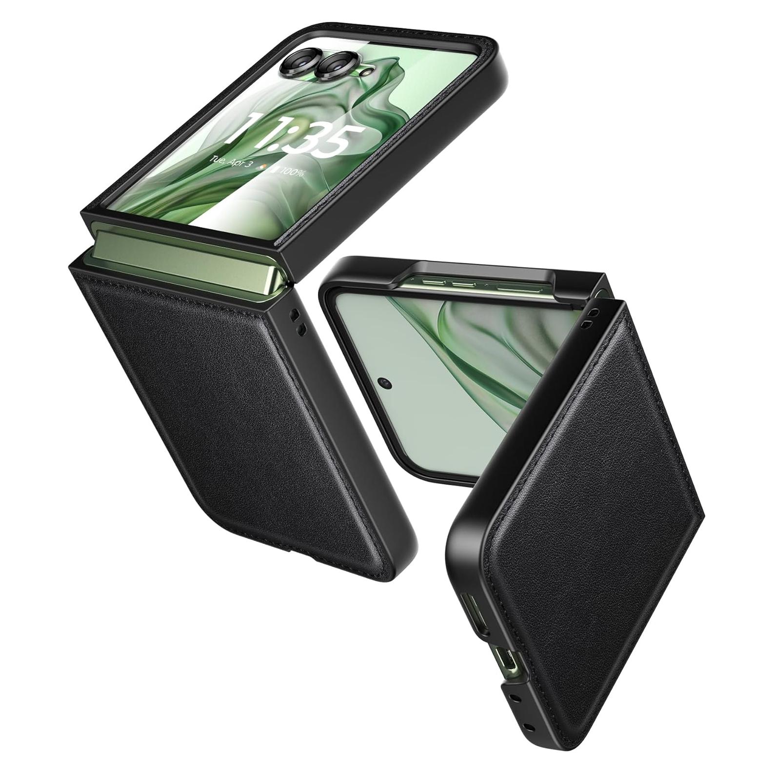 Funda de Cuero Eastcoo para Motorola Razr Plus 2024/2025 - Protección Inalámbrica