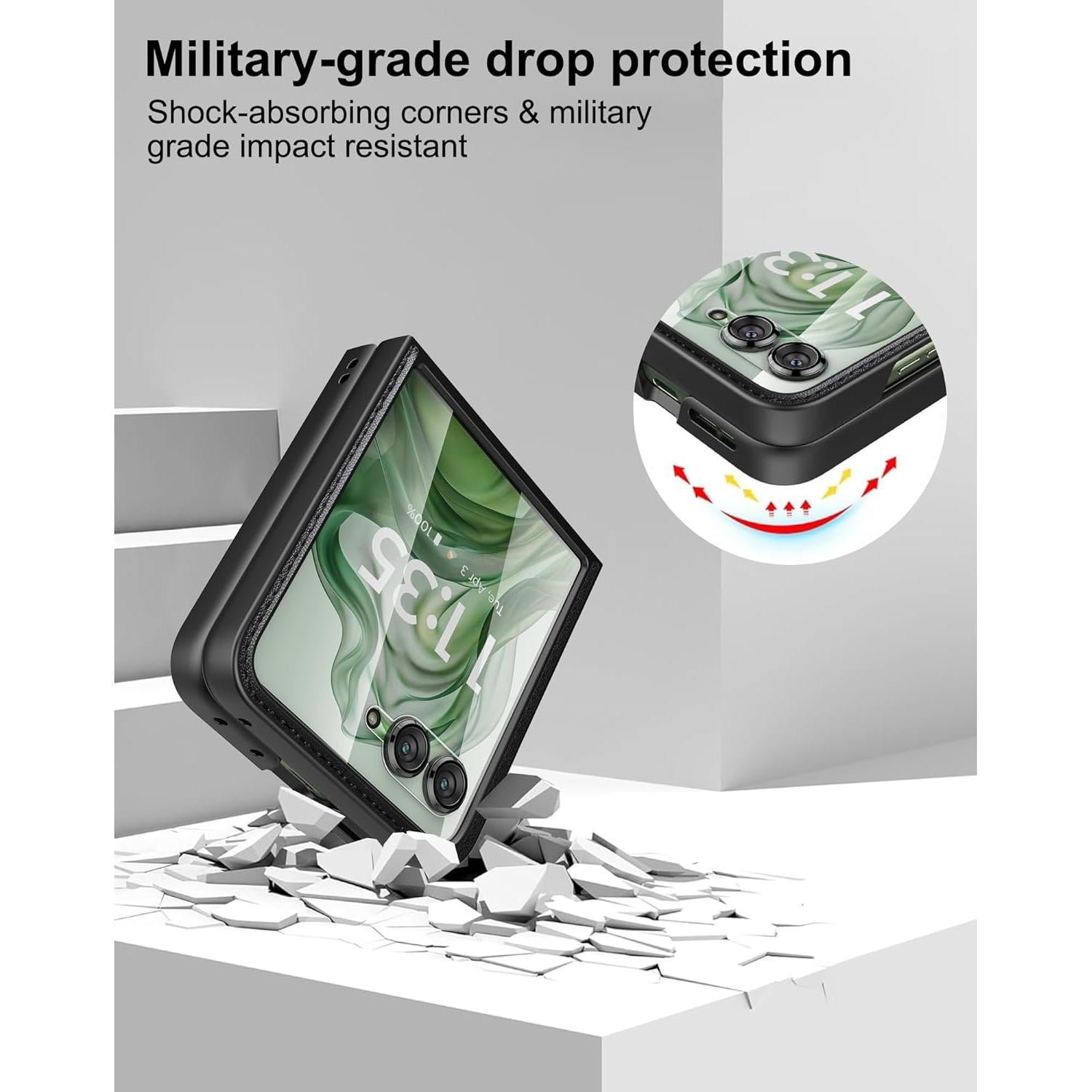 Funda de Cuero Eastcoo para Motorola Razr Plus 2024/2025 - Protección Inalámbrica