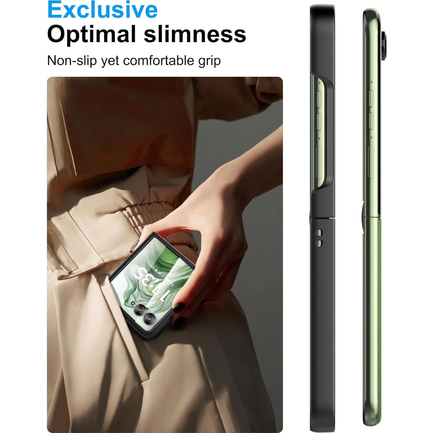 Funda de Cuero Eastcoo para Motorola Razr Plus 2024/2025 - Protección Inalámbrica