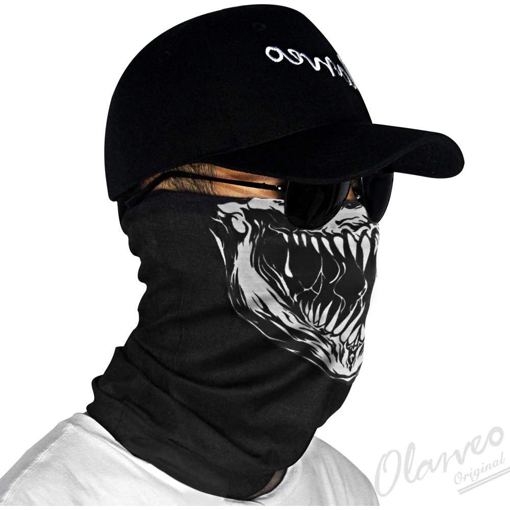 Máscara de cara calavera Olarveo transpirable a prueba de viento